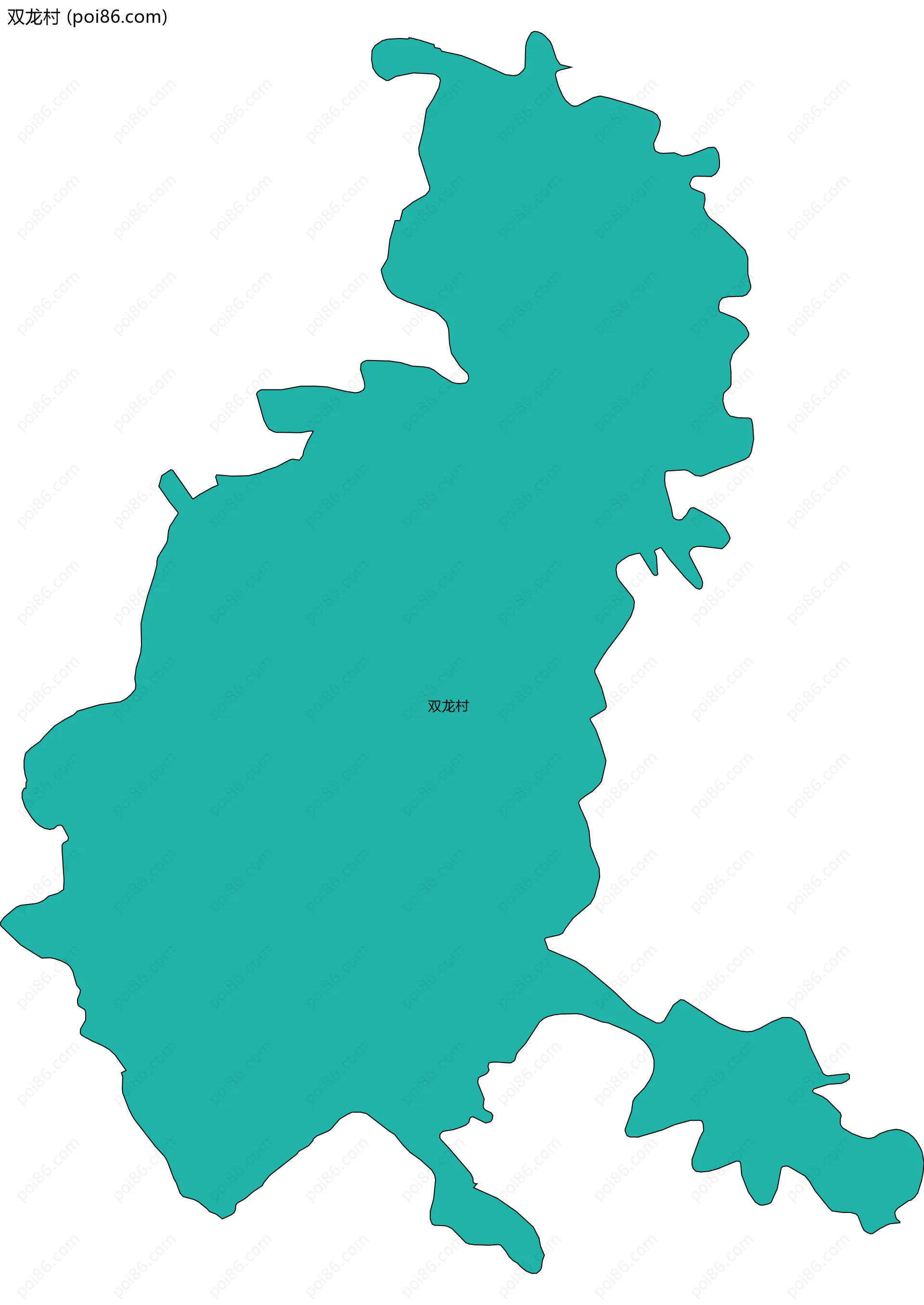 双龙村边界地图