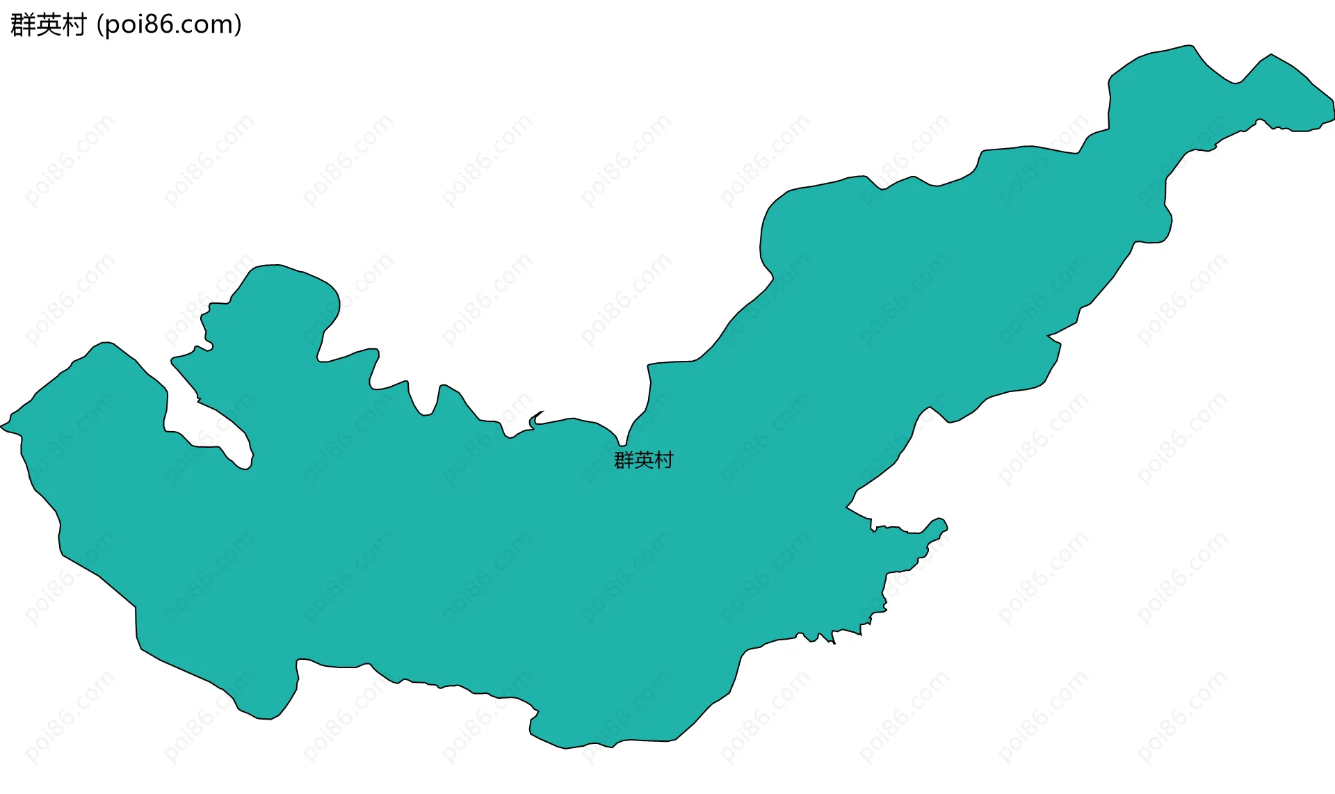 群英村边界地图