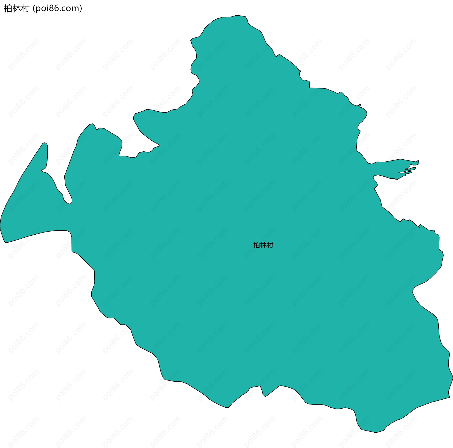 柏林村边界地图