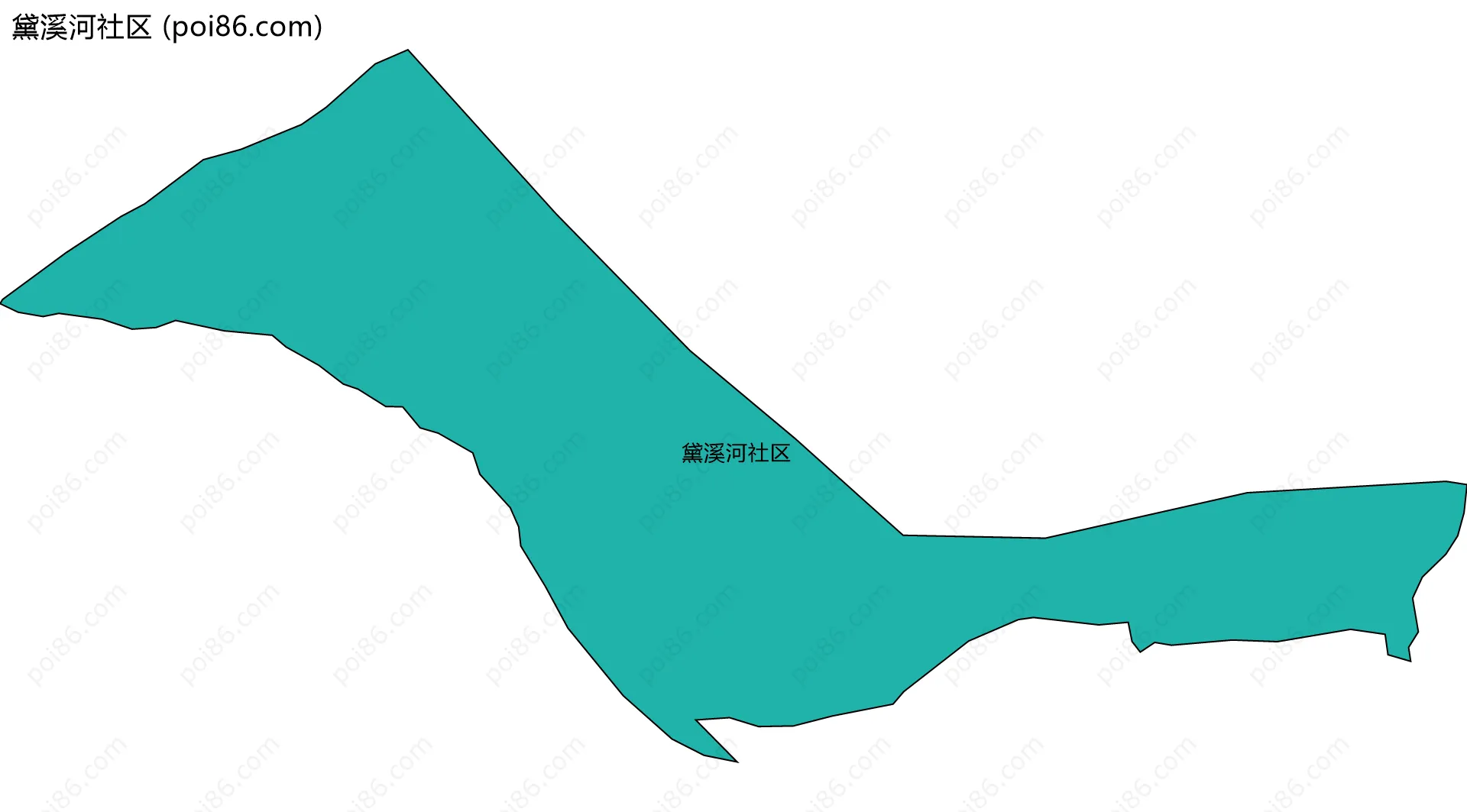 黛溪河社区边界地图