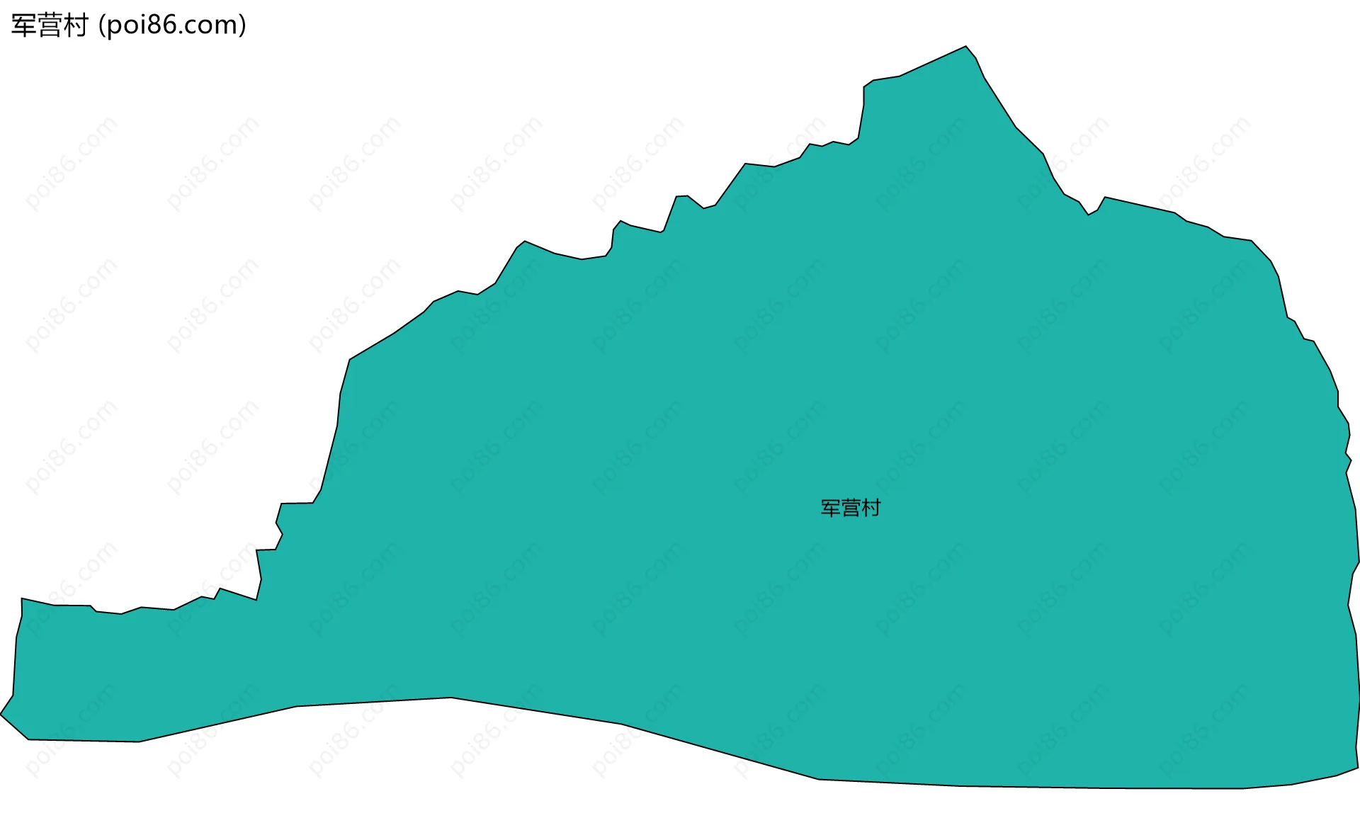 军营村边界地图