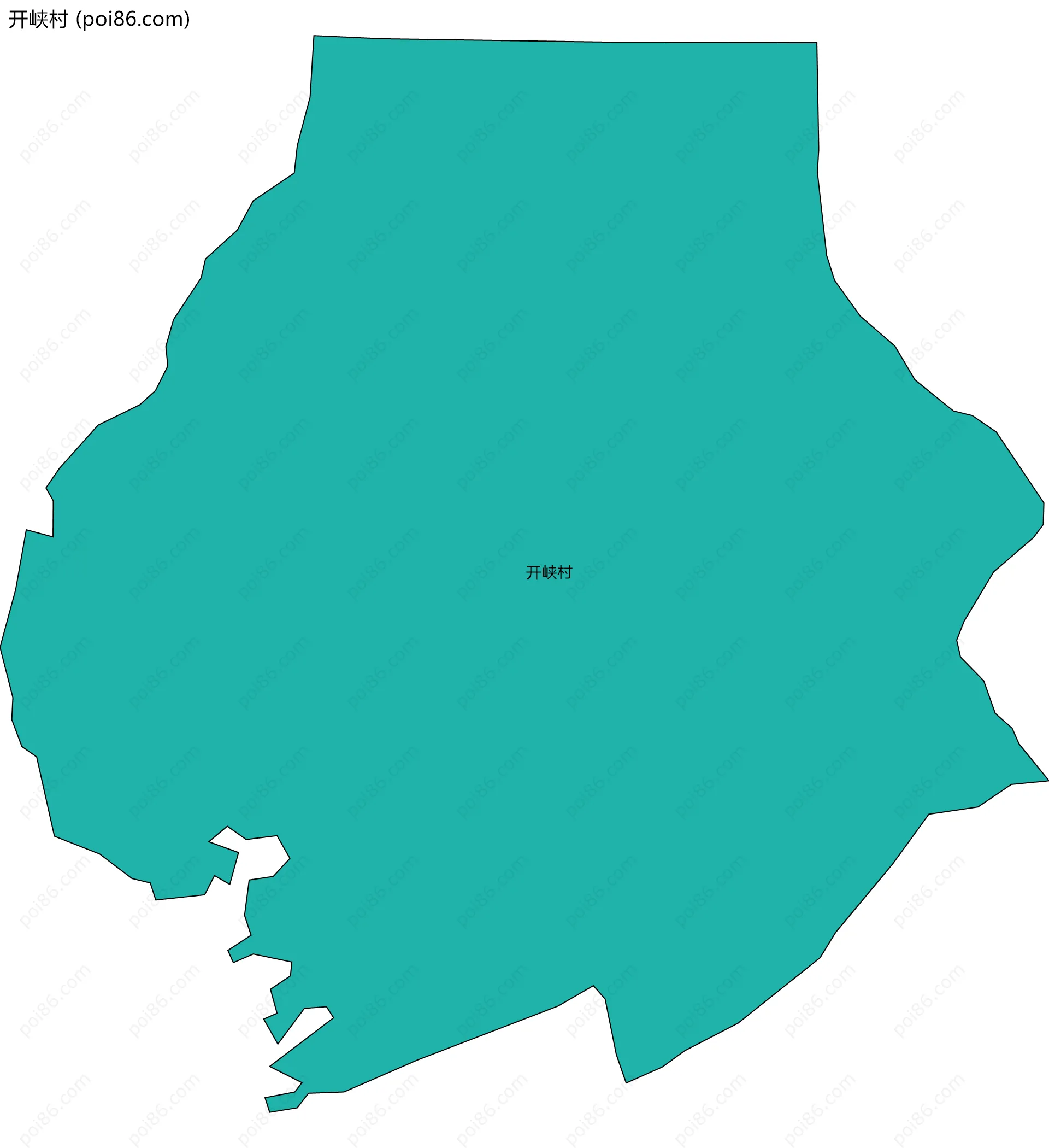 开峡村边界地图
