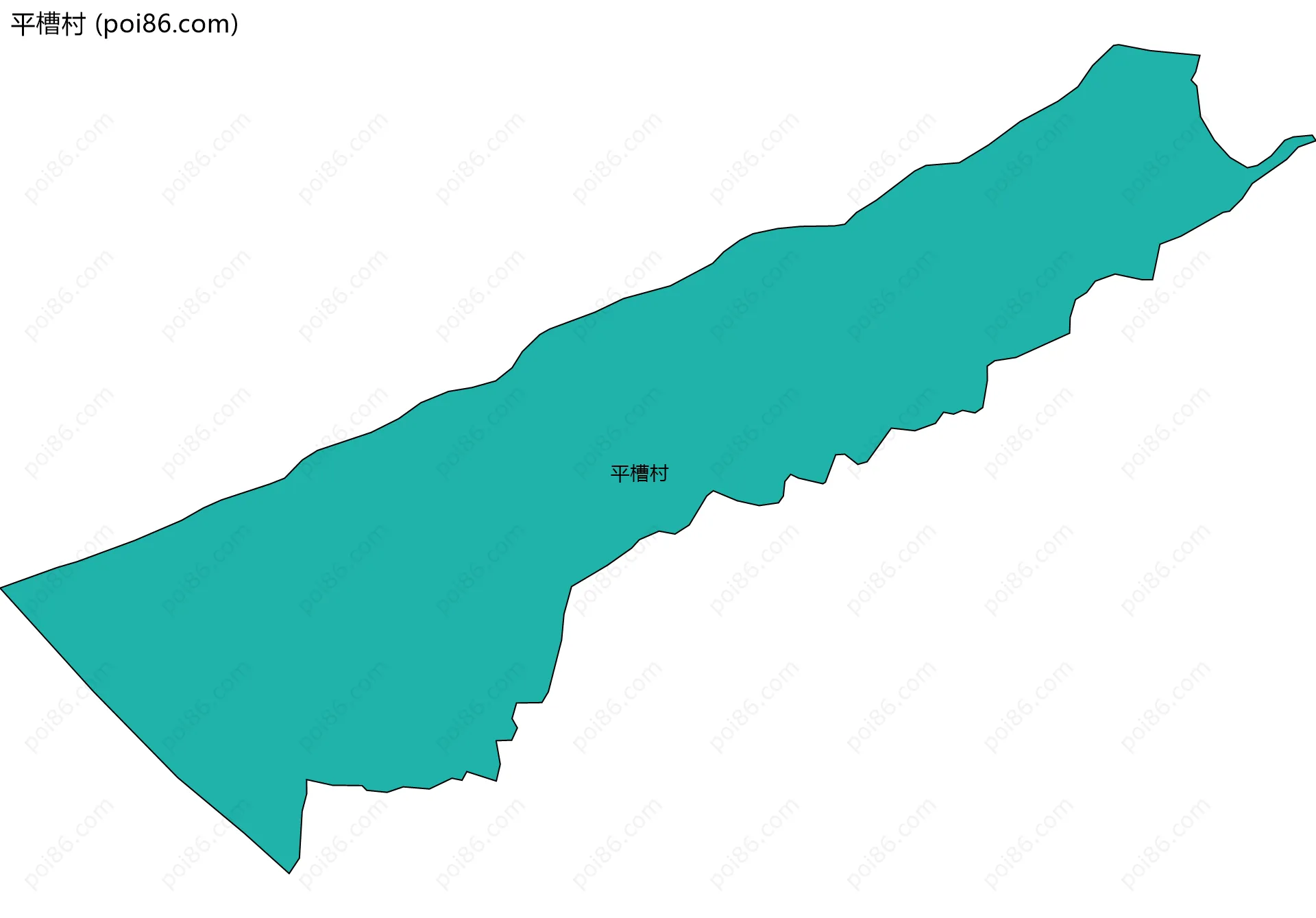 平槽村边界地图