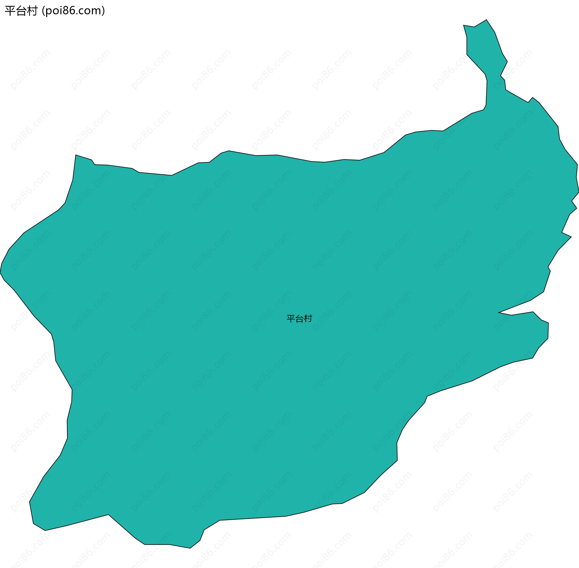 平台村边界地图