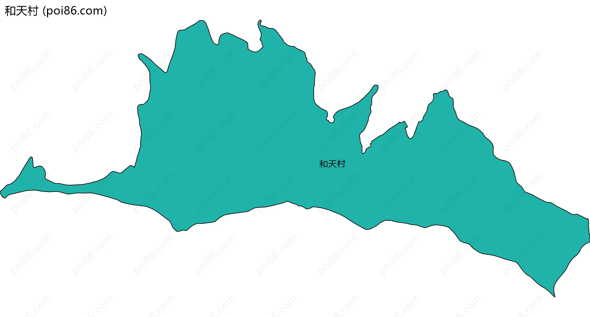 和天村边界地图