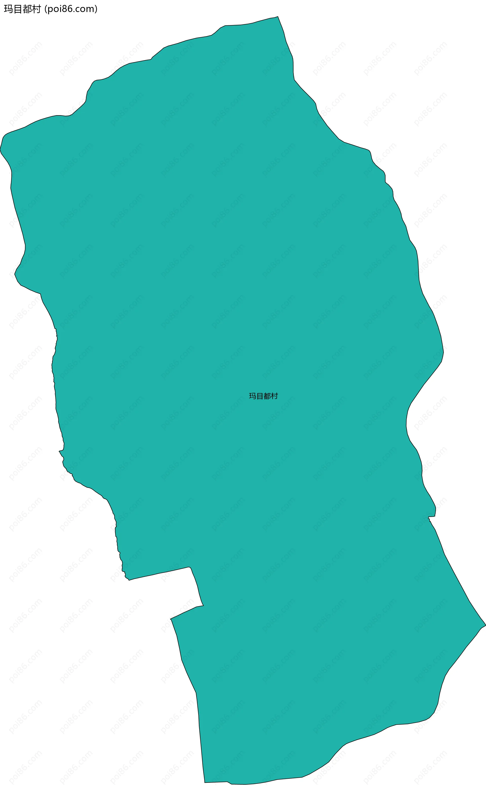 玛目都村边界地图