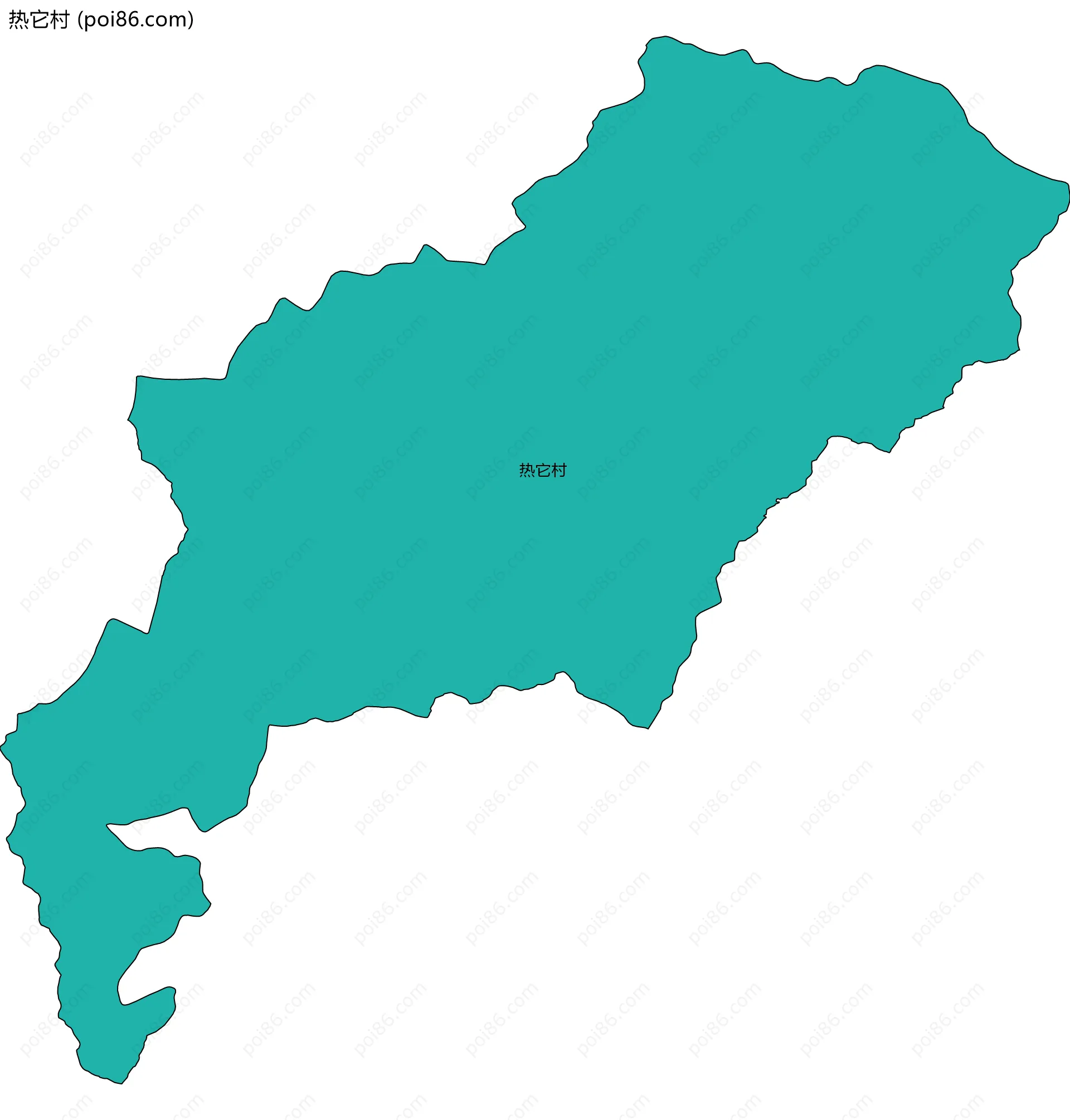 热它村边界地图