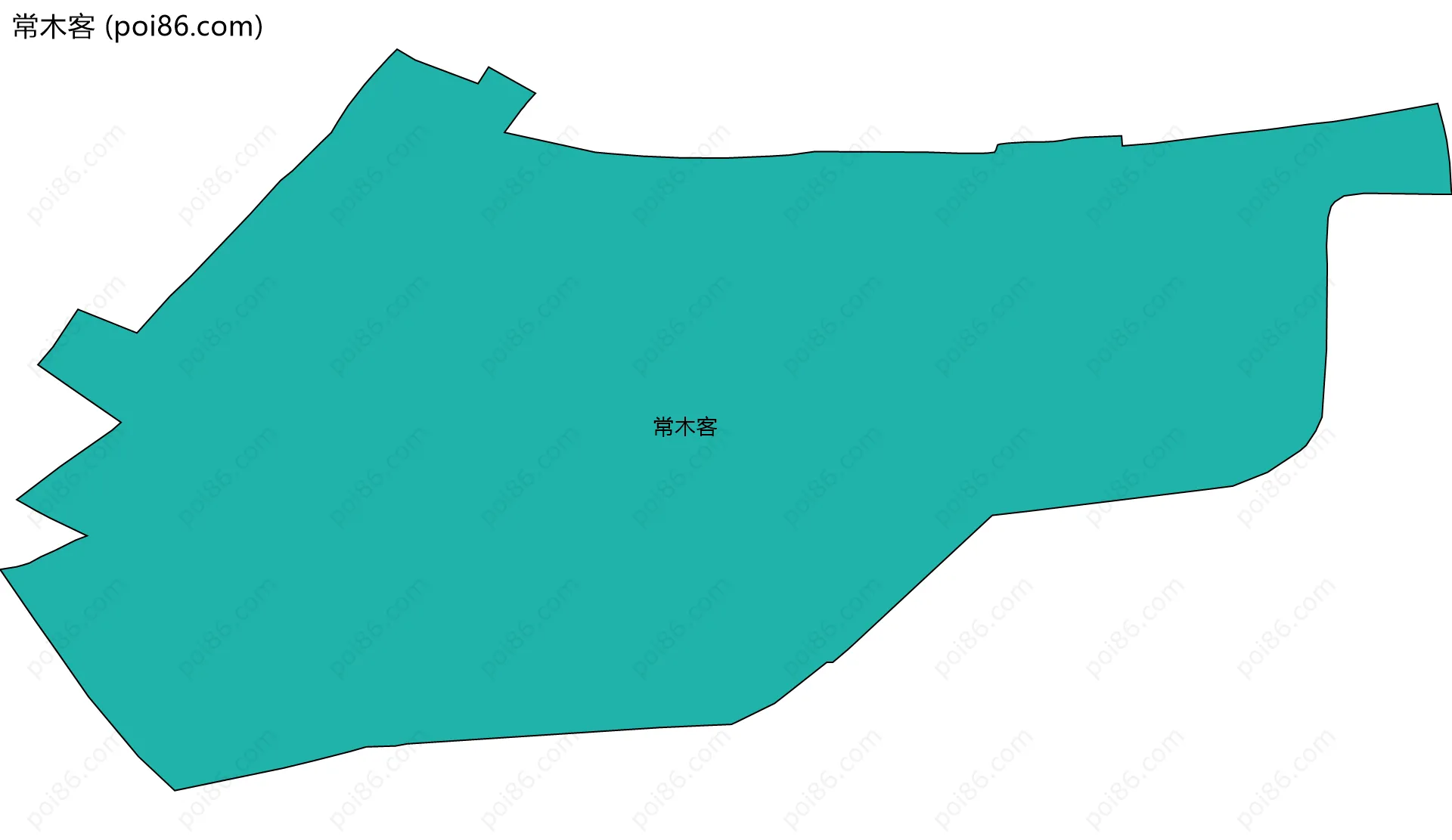 常木客边界地图