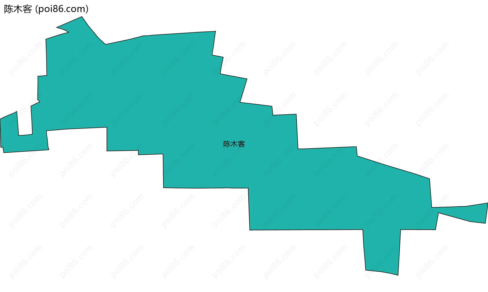 陈木客边界地图