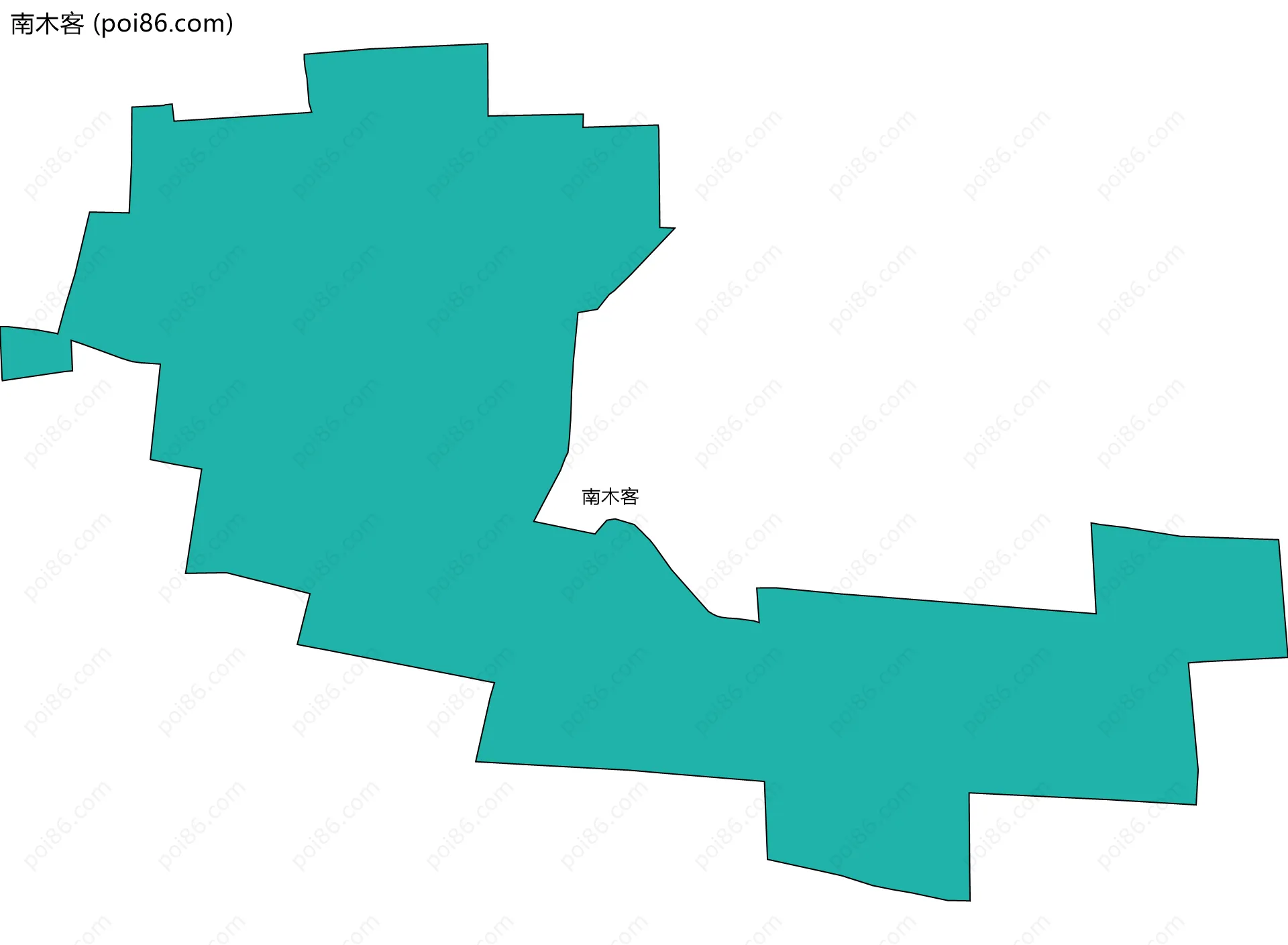 南木客边界地图