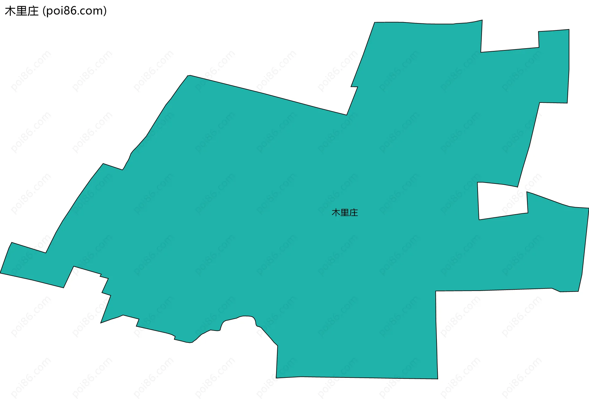 木里庄边界地图