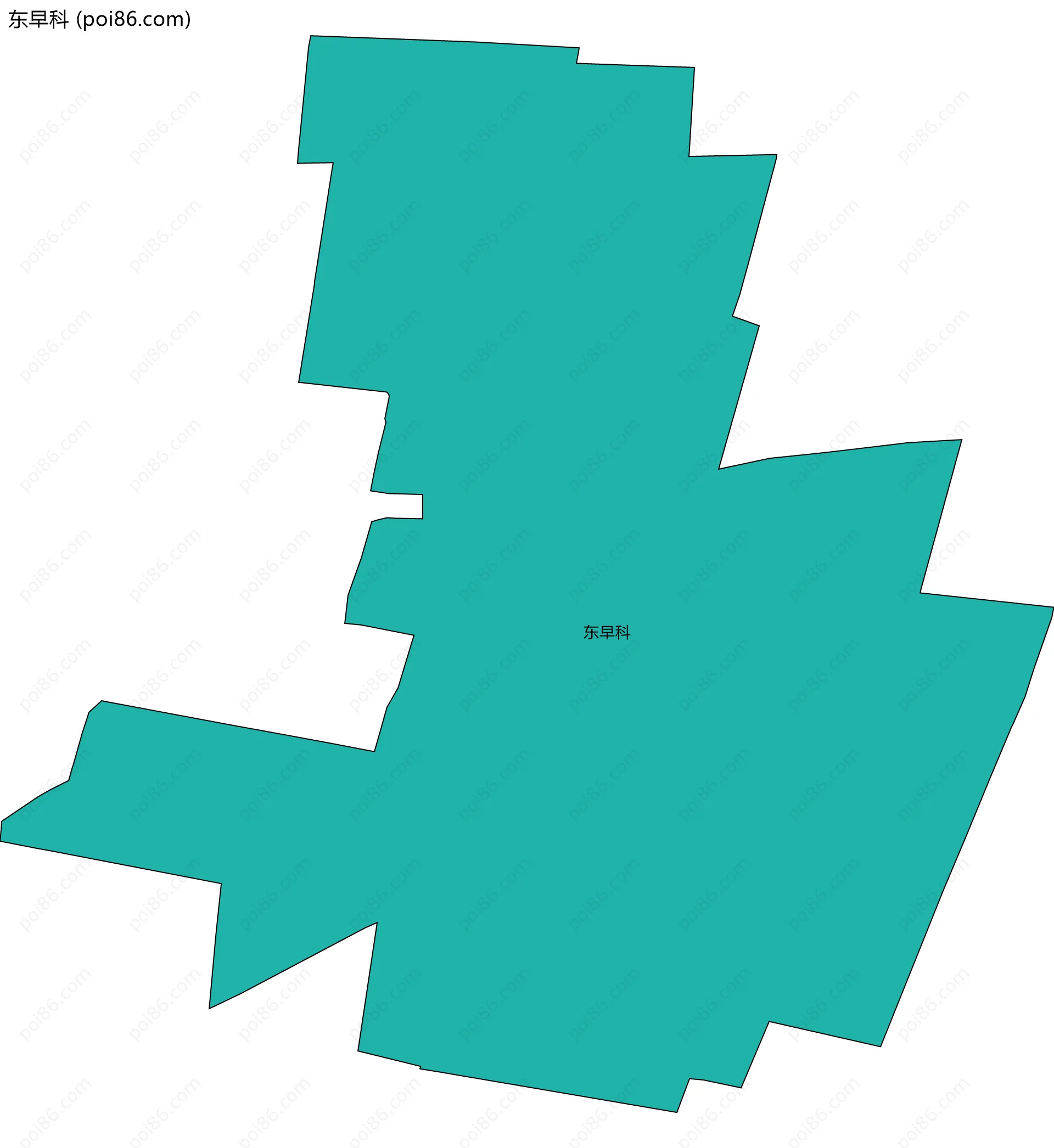 东早科边界地图