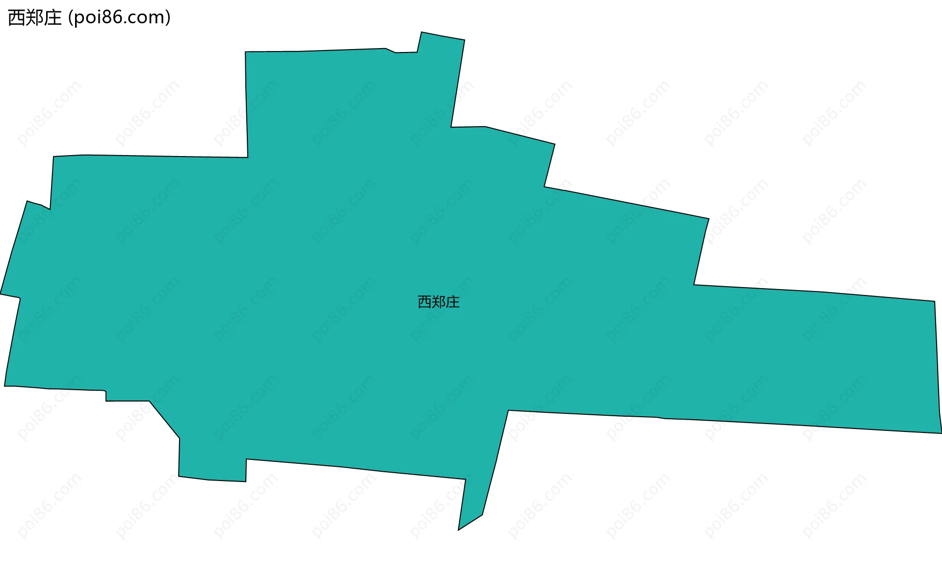 西郑庄边界地图