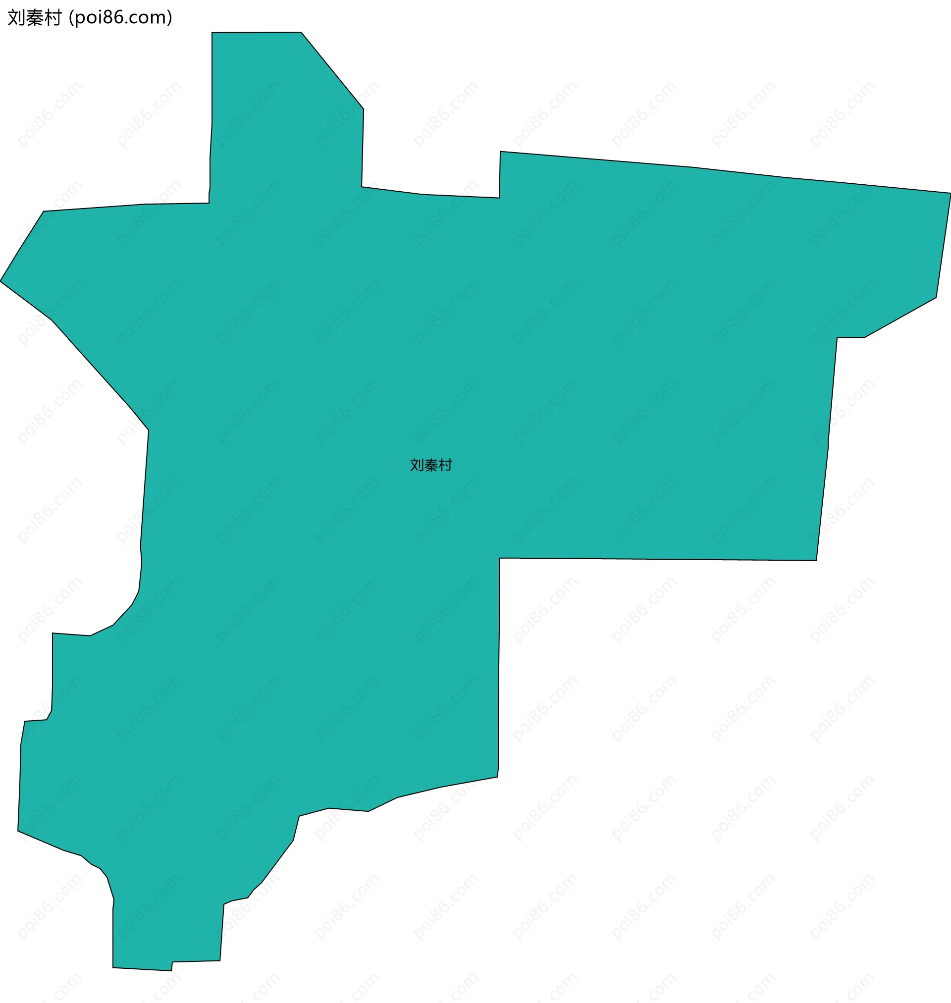 刘秦村边界地图