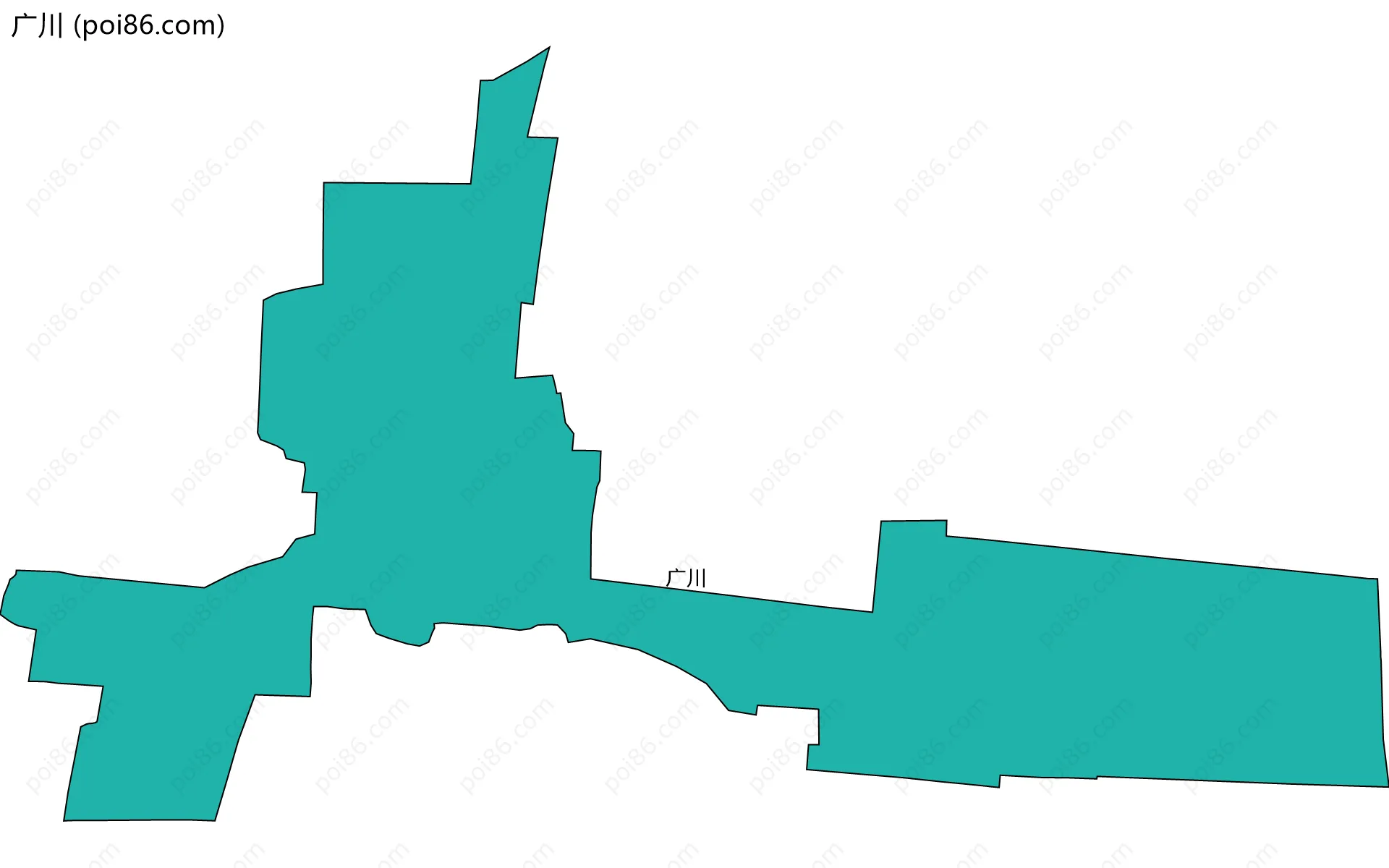 广川边界地图