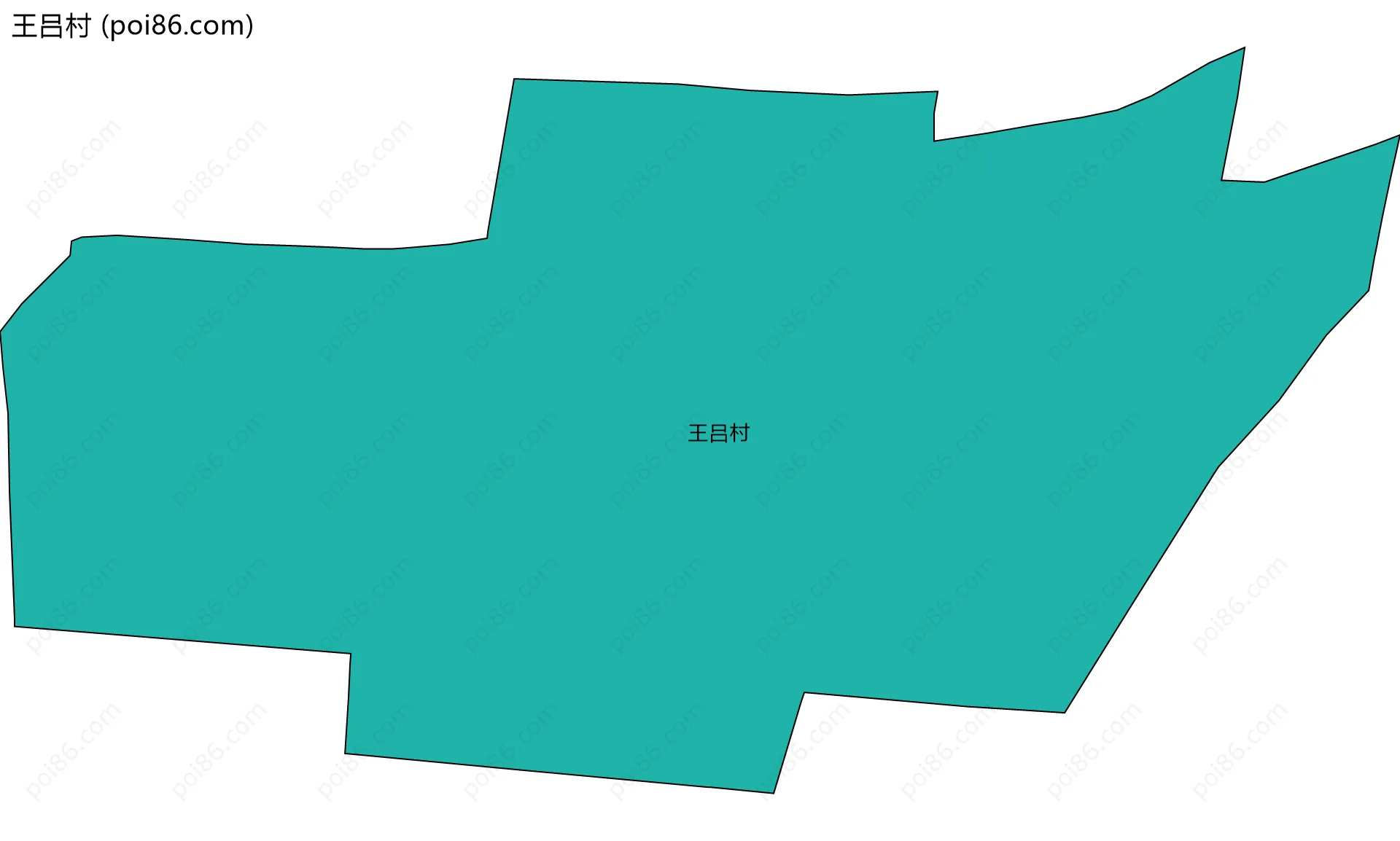 王吕村边界地图