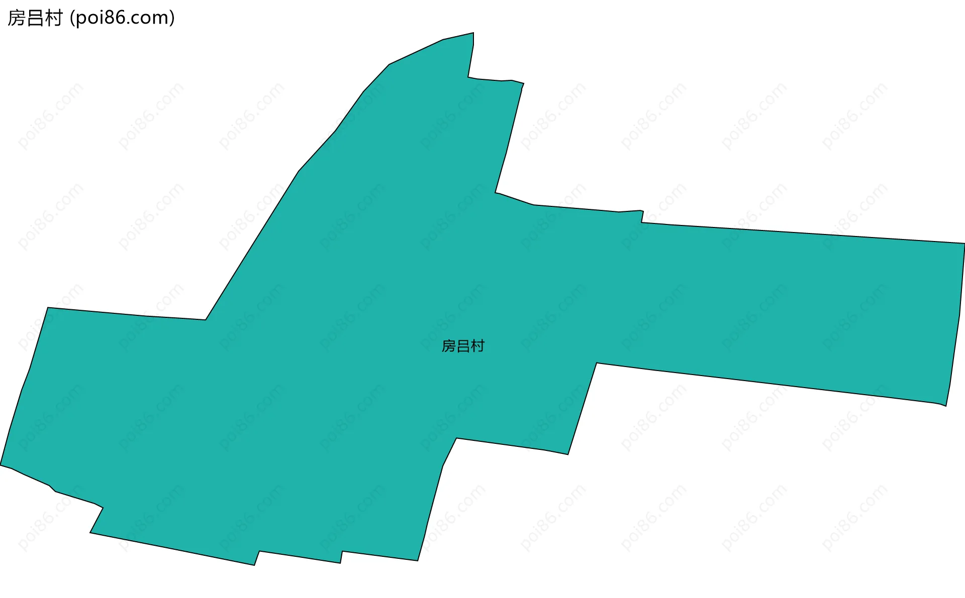 房吕村边界地图