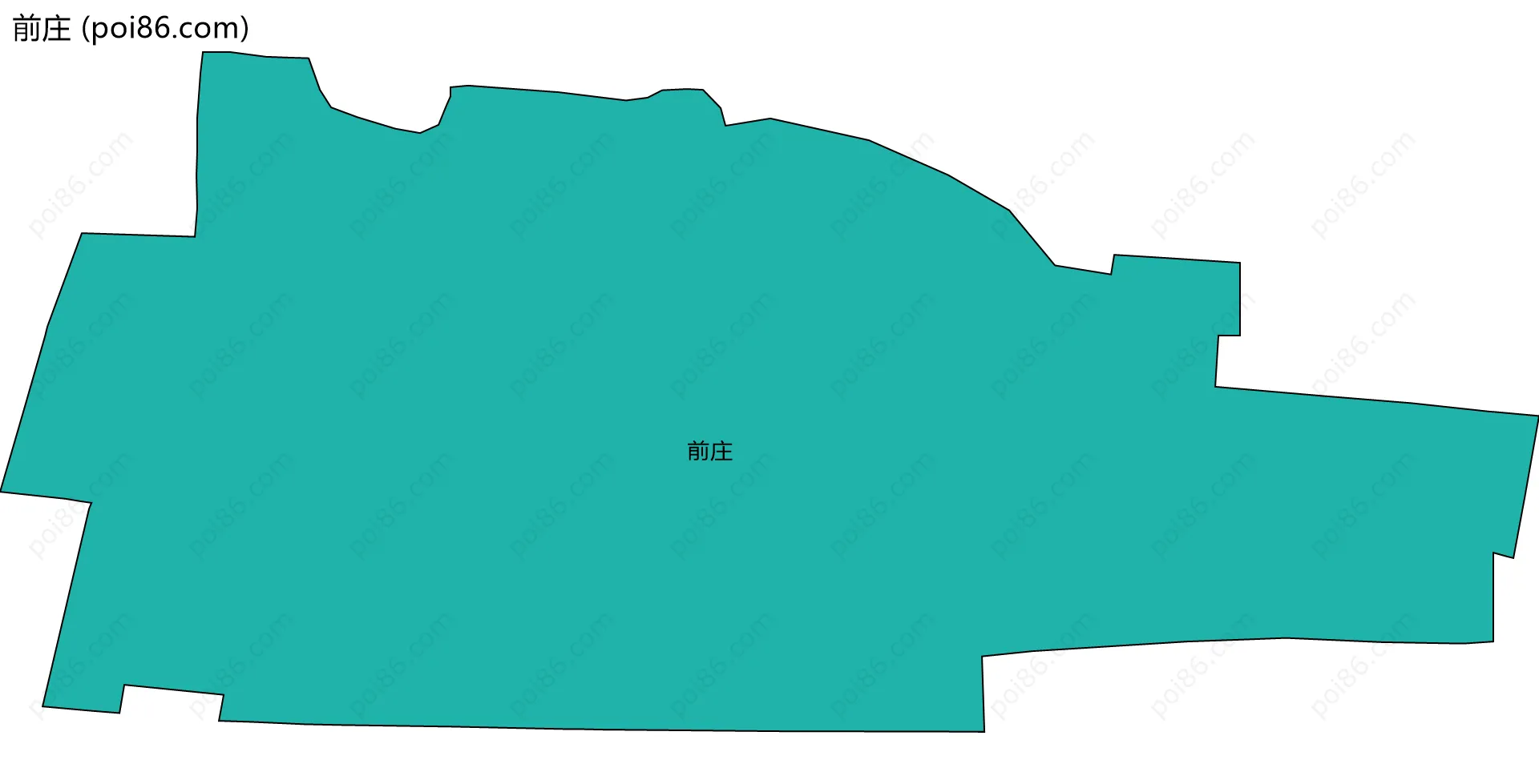 前庄边界地图
