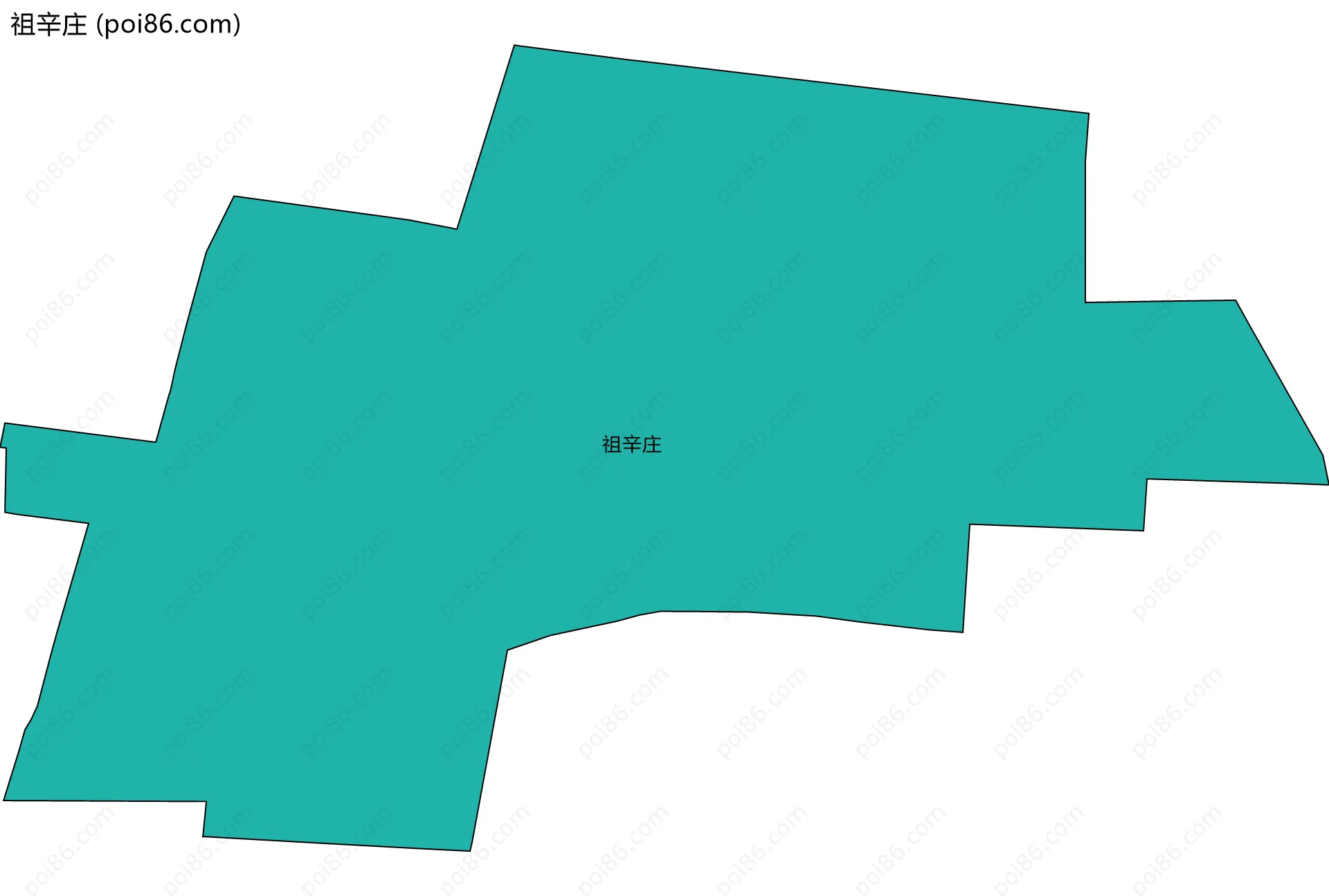 祖辛庄边界地图