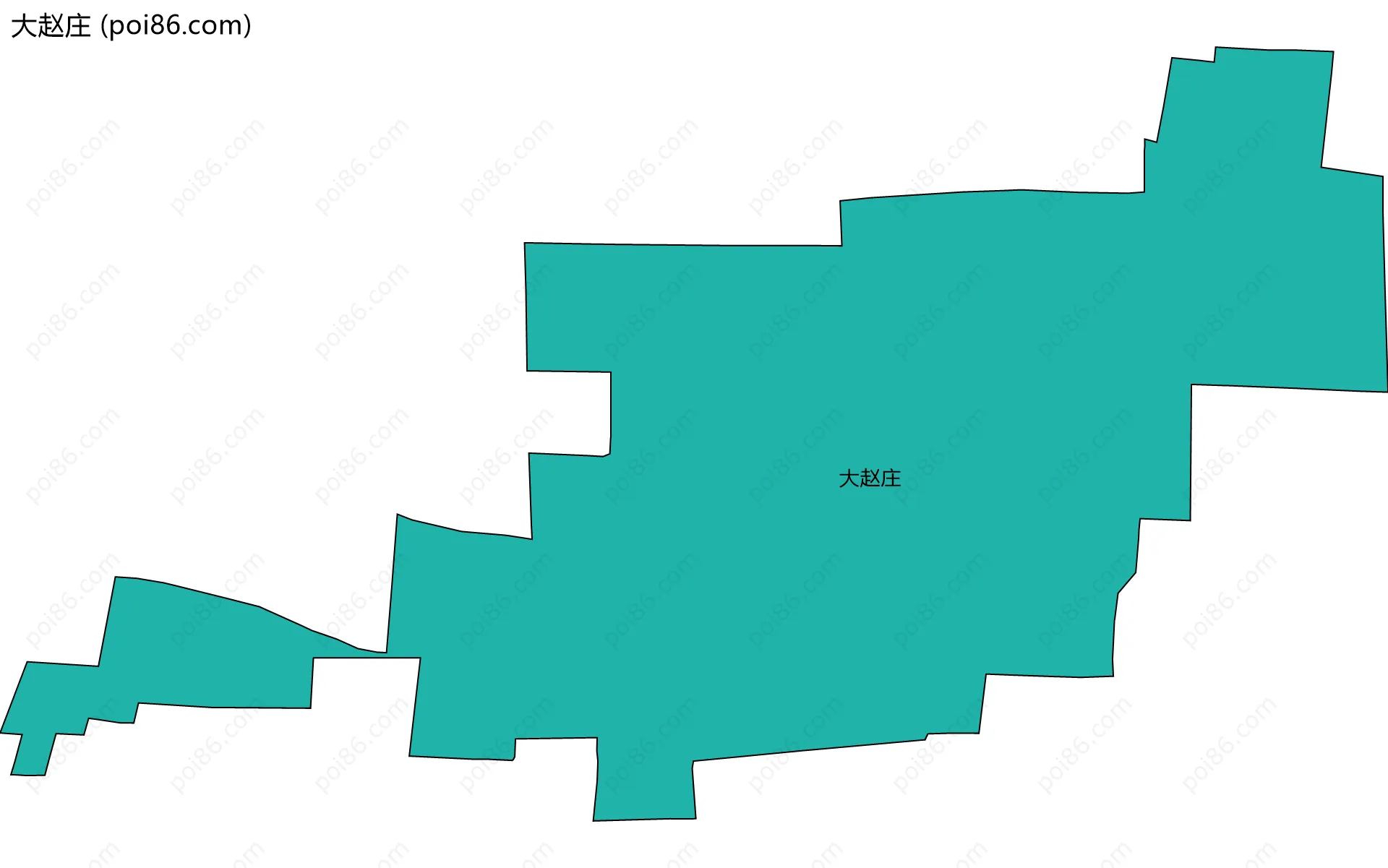 大赵庄边界地图