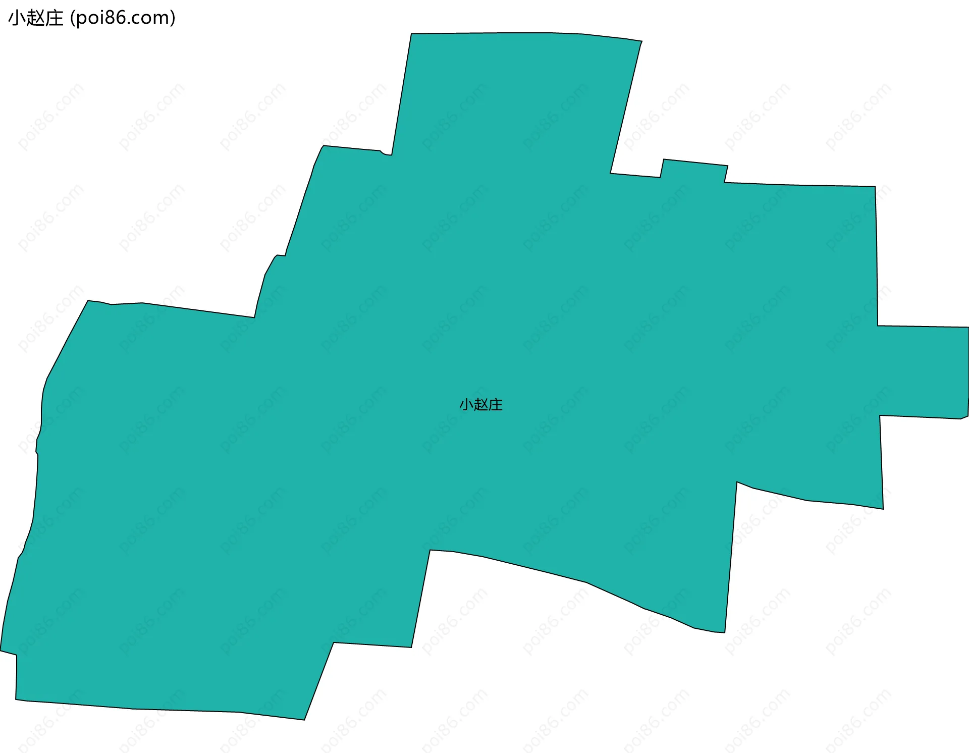 小赵庄边界地图