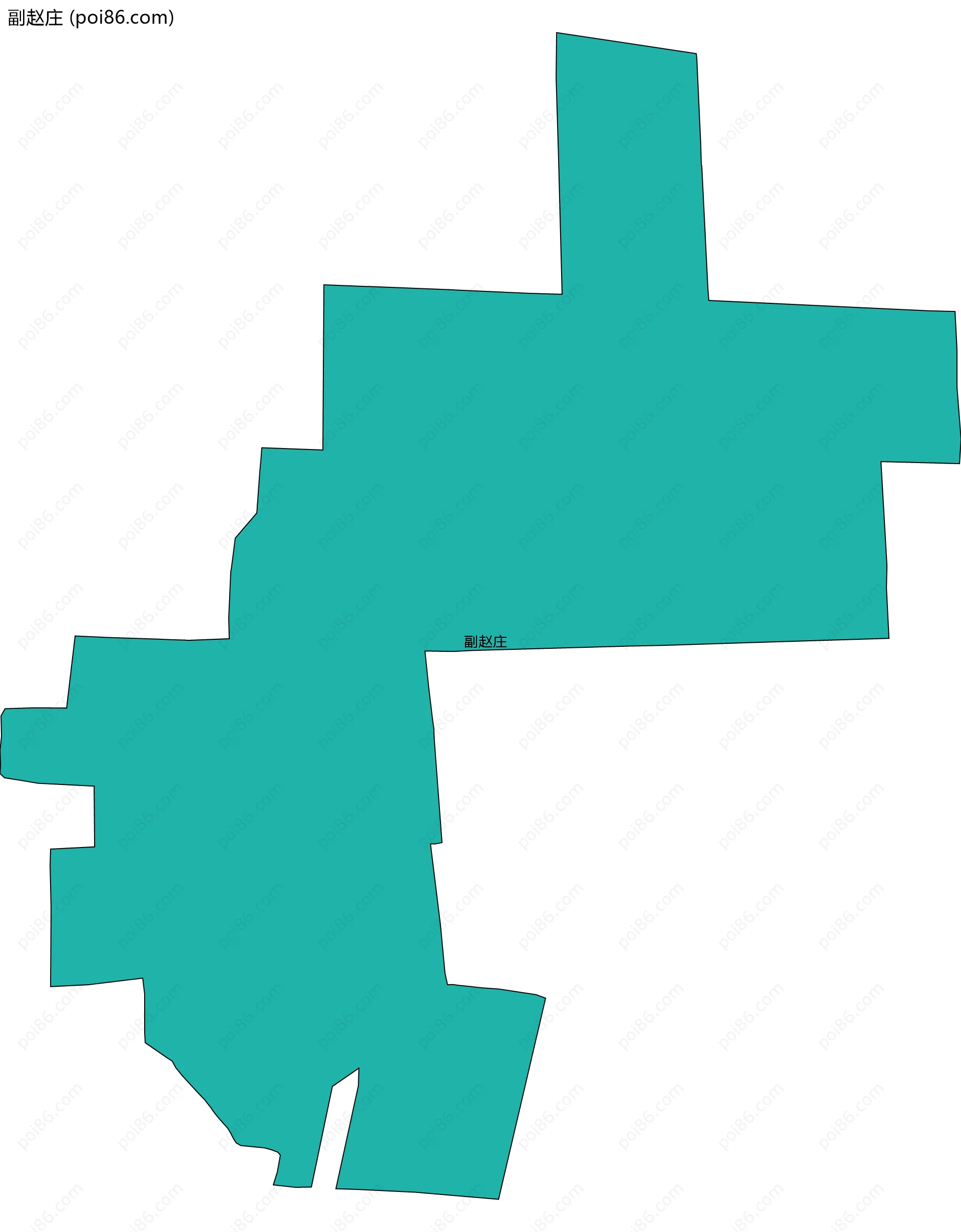 副赵庄边界地图