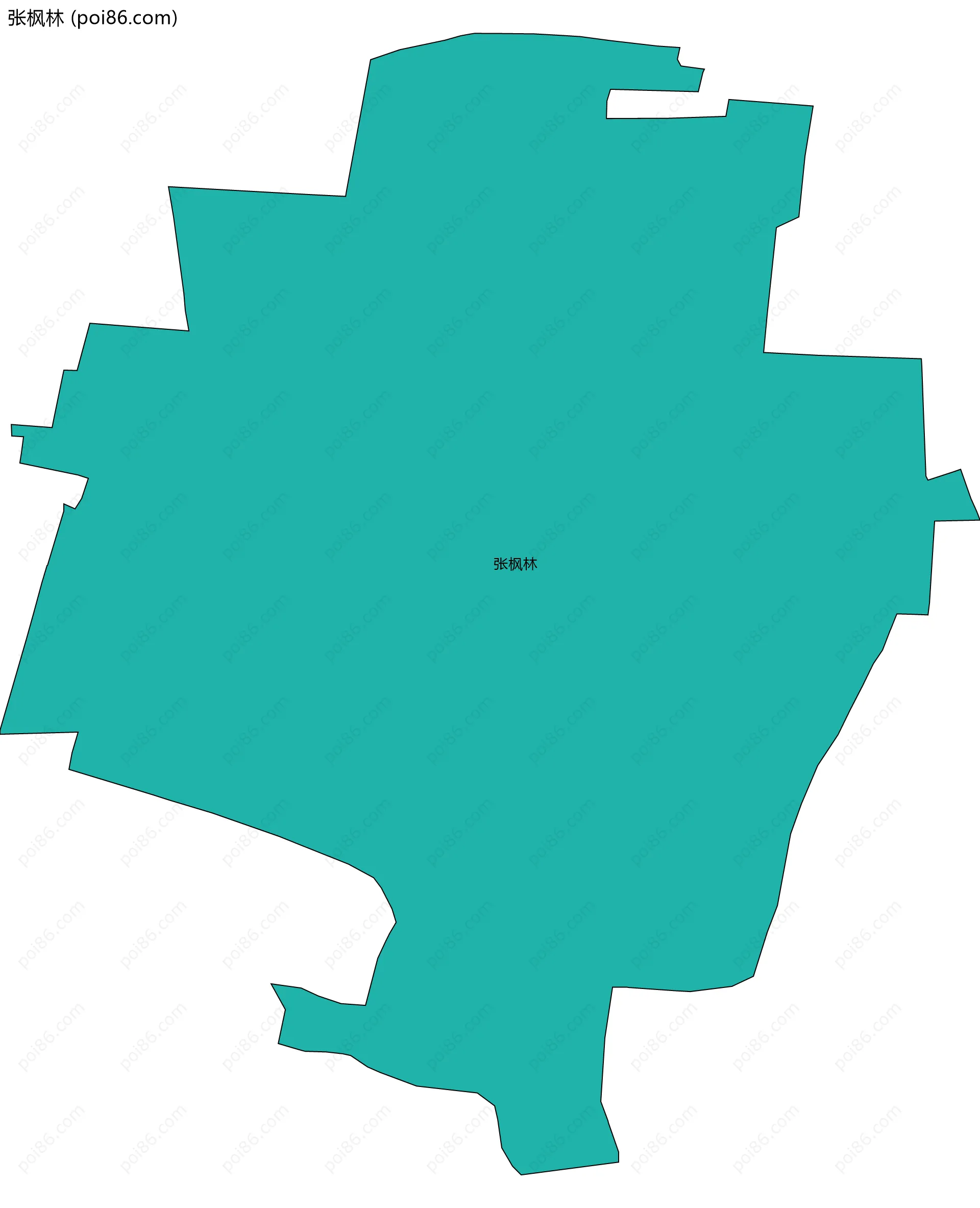 张枫林边界地图