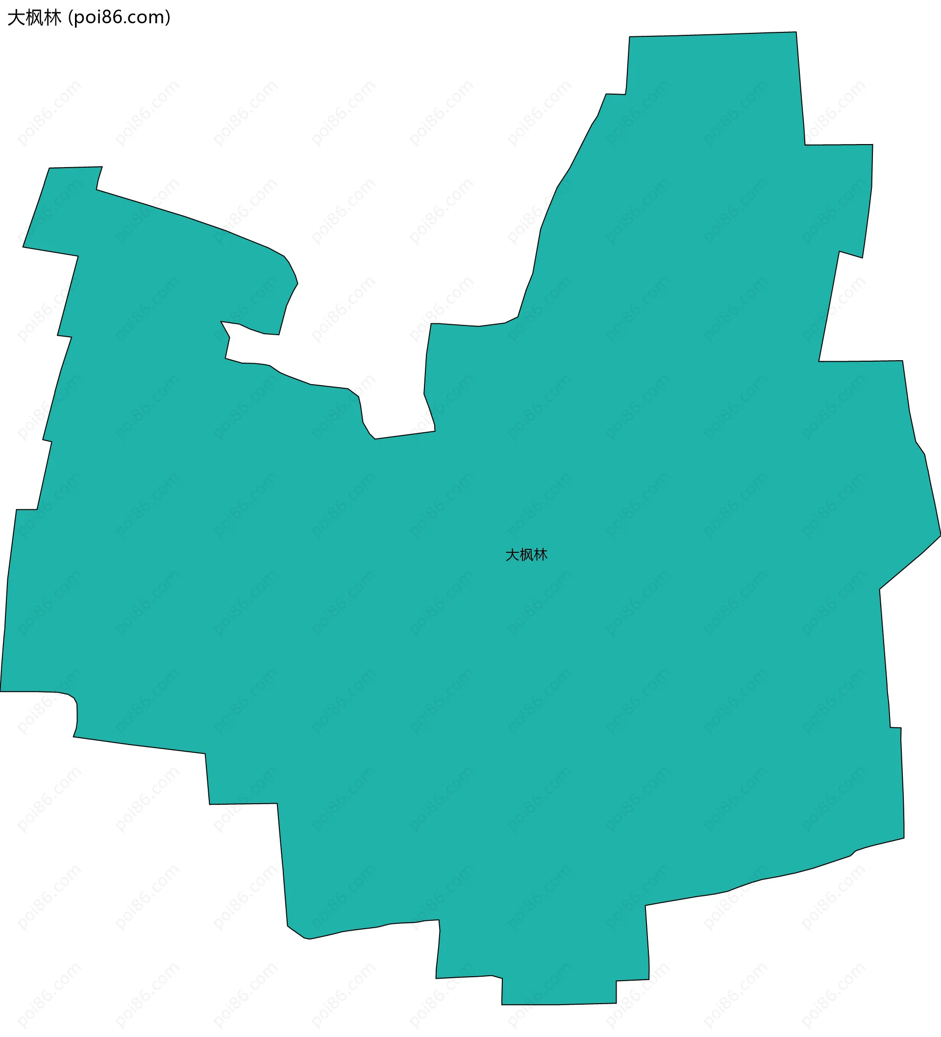 大枫林边界地图