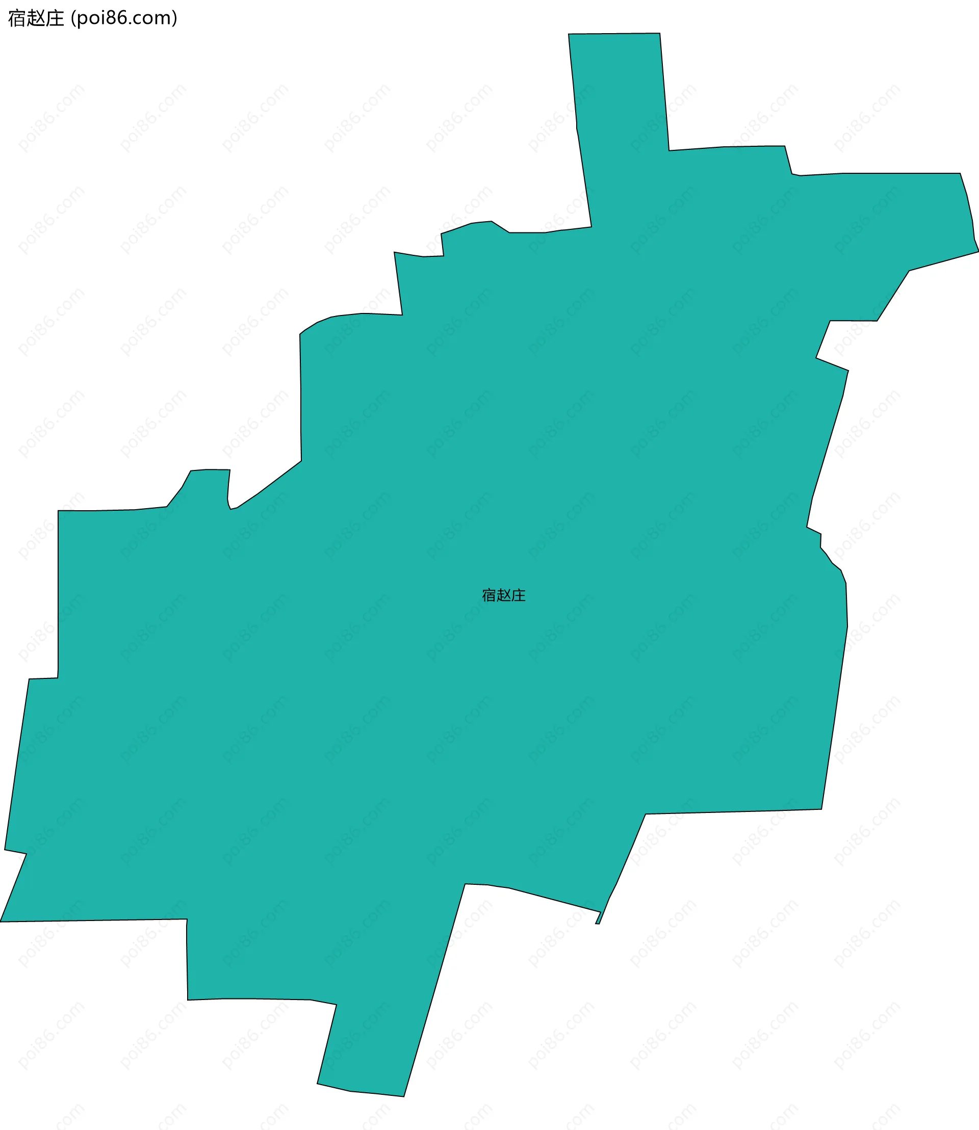 宿赵庄边界地图