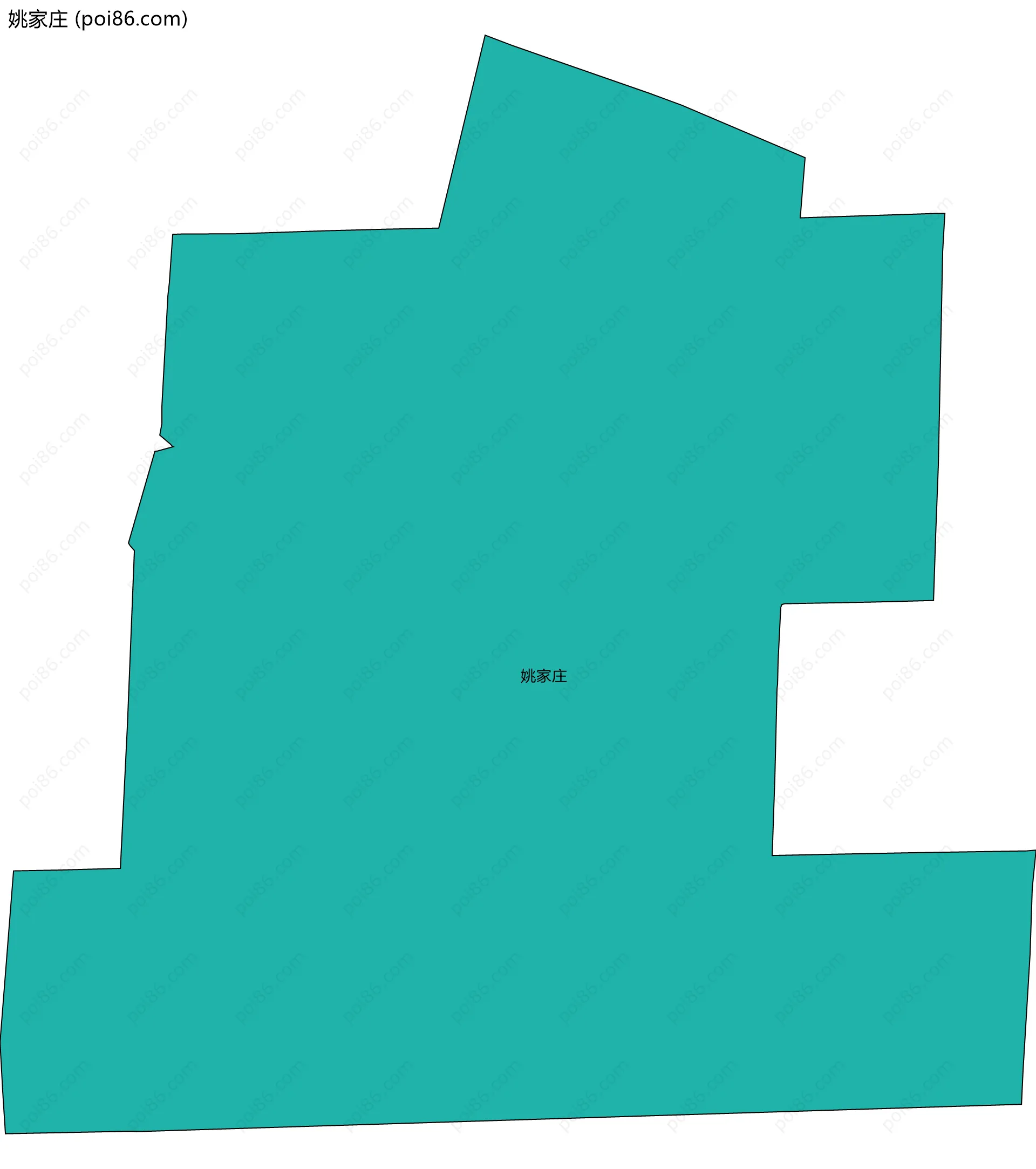 姚家庄边界地图