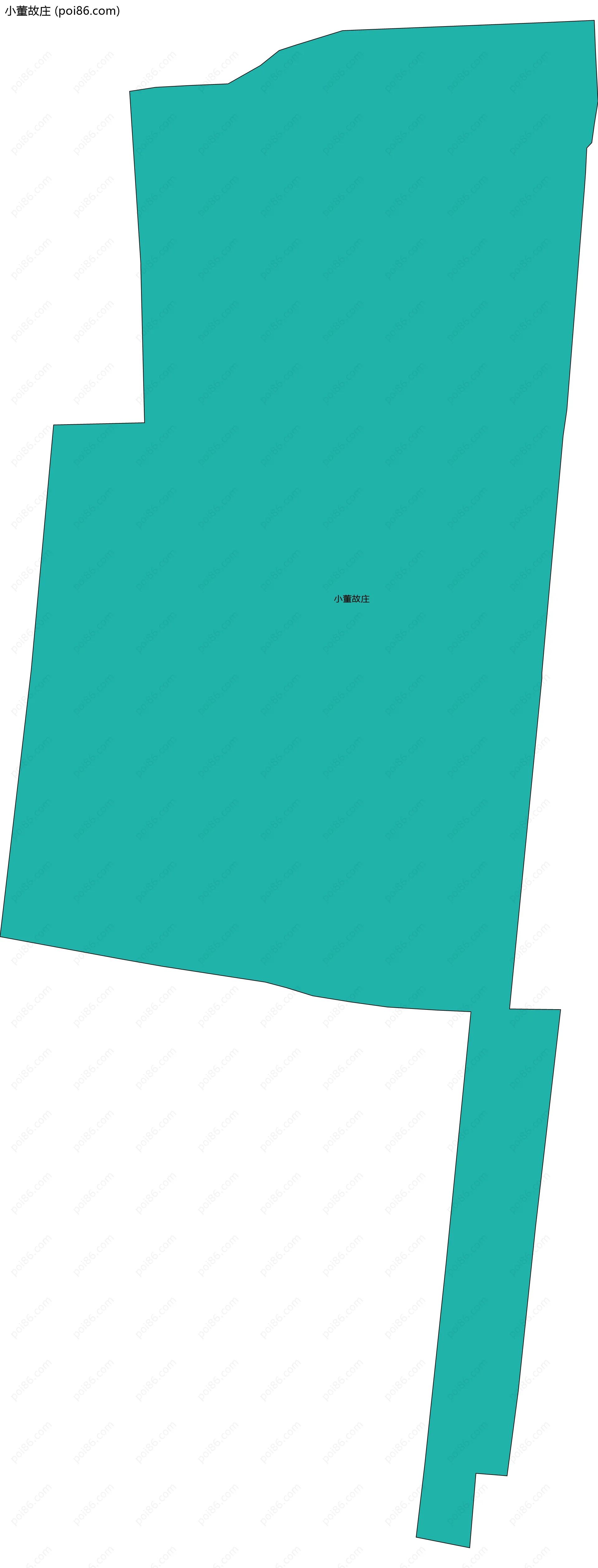 小董故庄边界地图