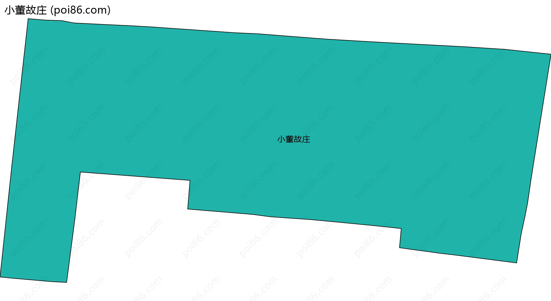 小董故庄边界地图