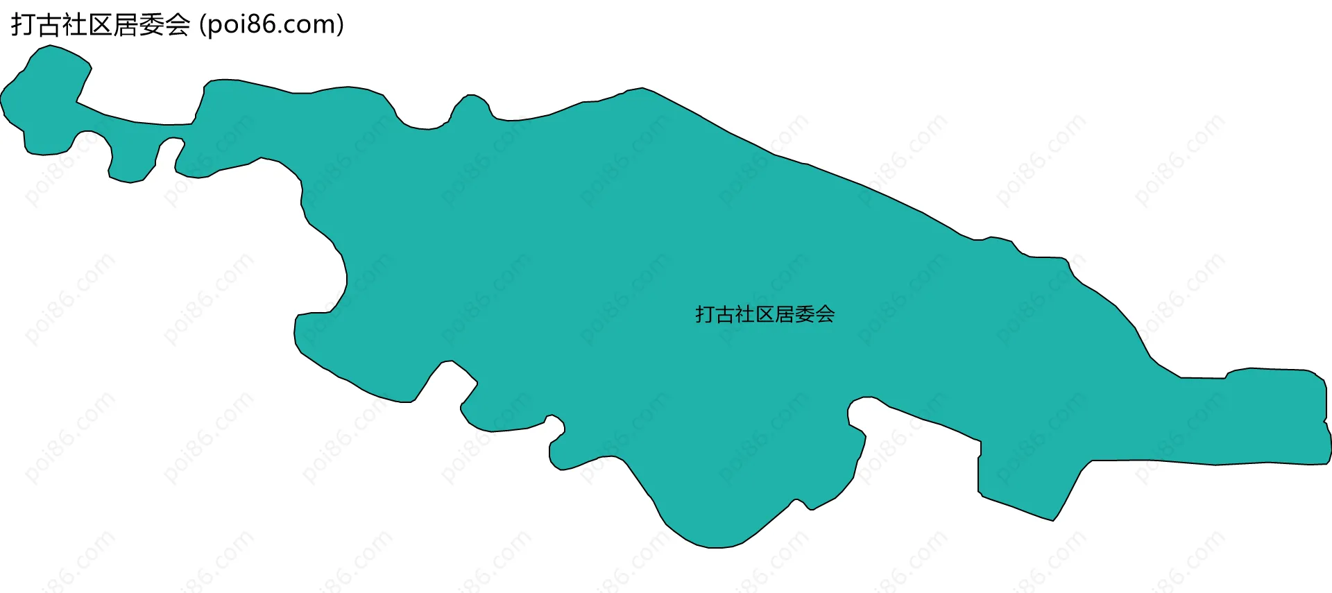 打古社区居委会边界地图