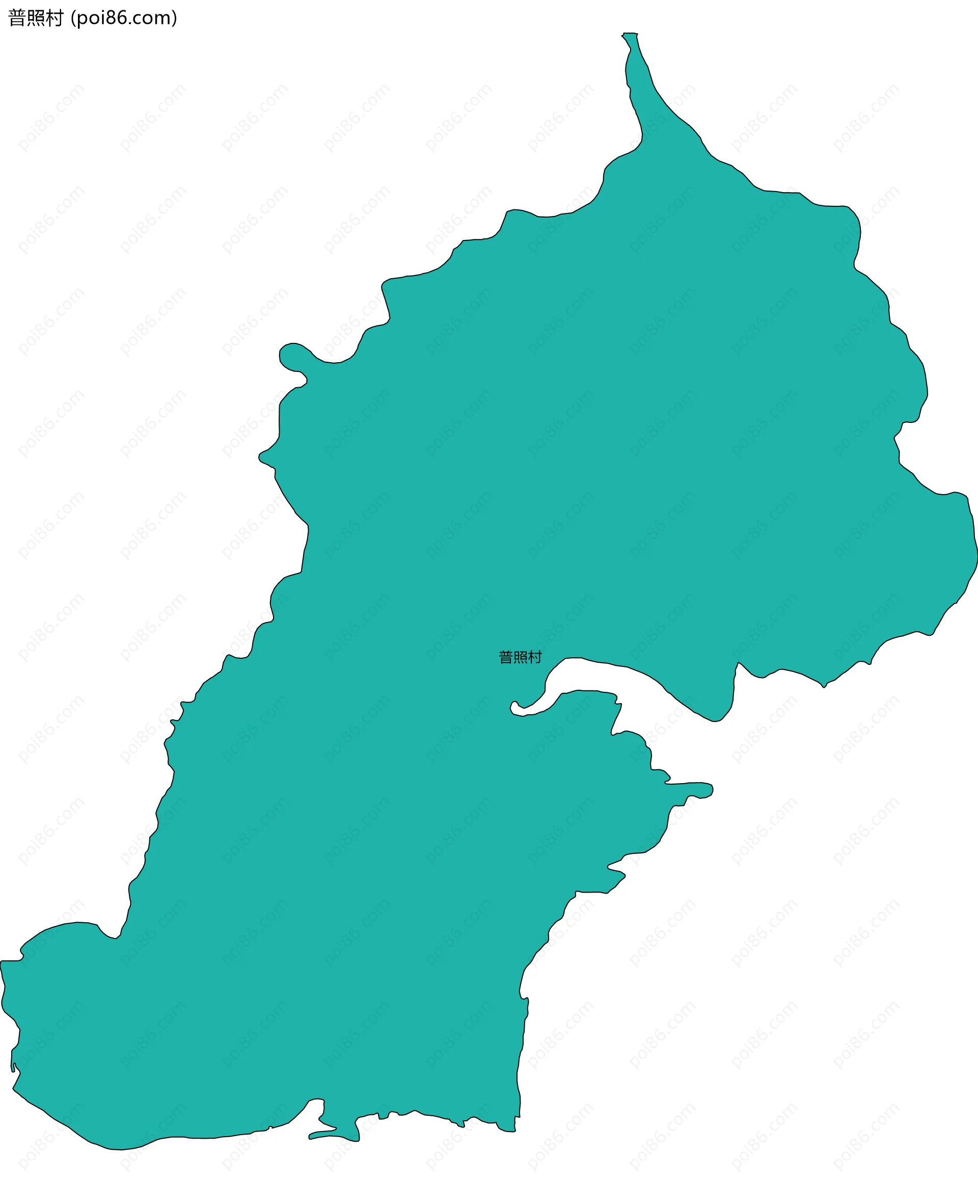 普照村边界地图