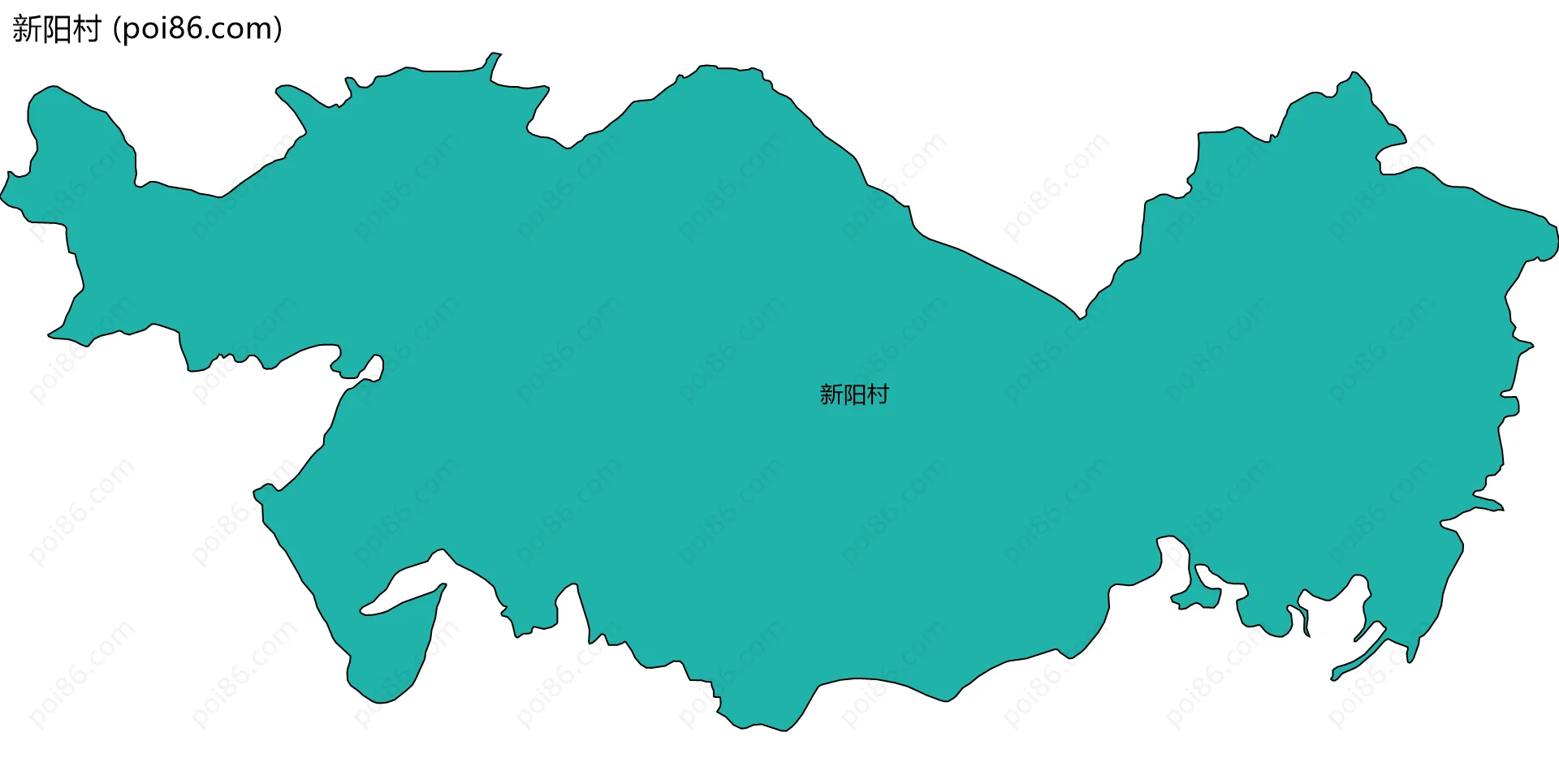 新阳村边界地图