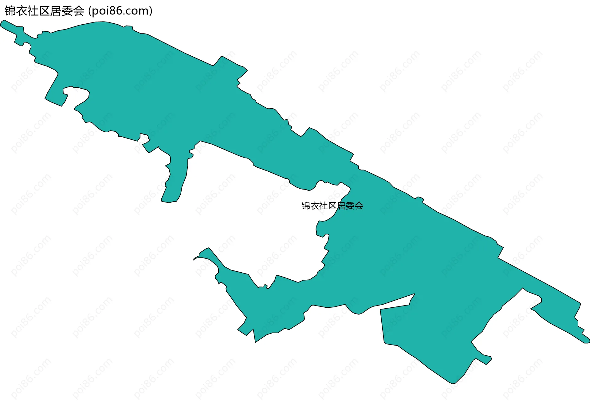 锦衣社区居委会边界地图