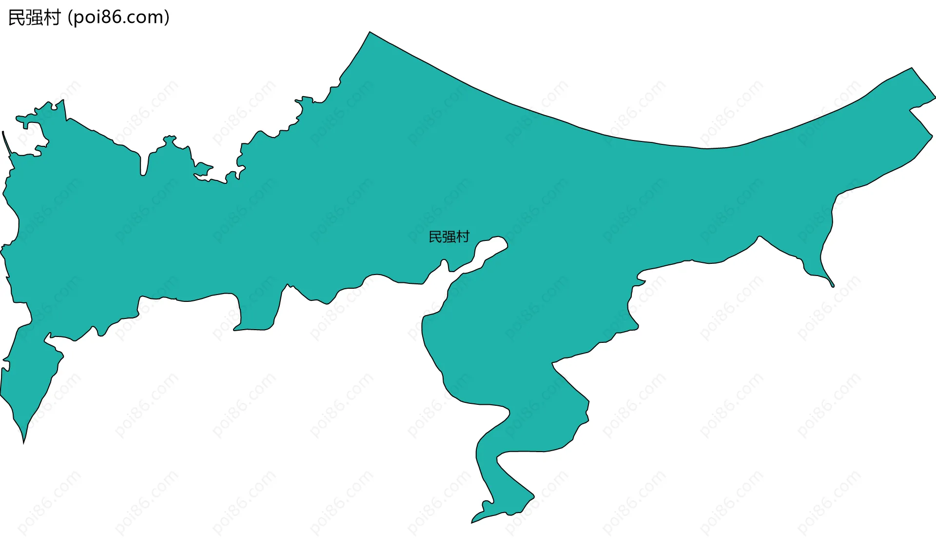 民强村边界地图