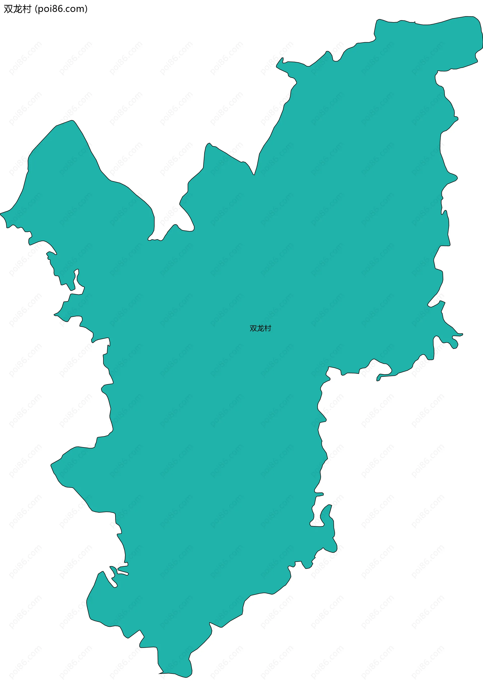 双龙村边界地图