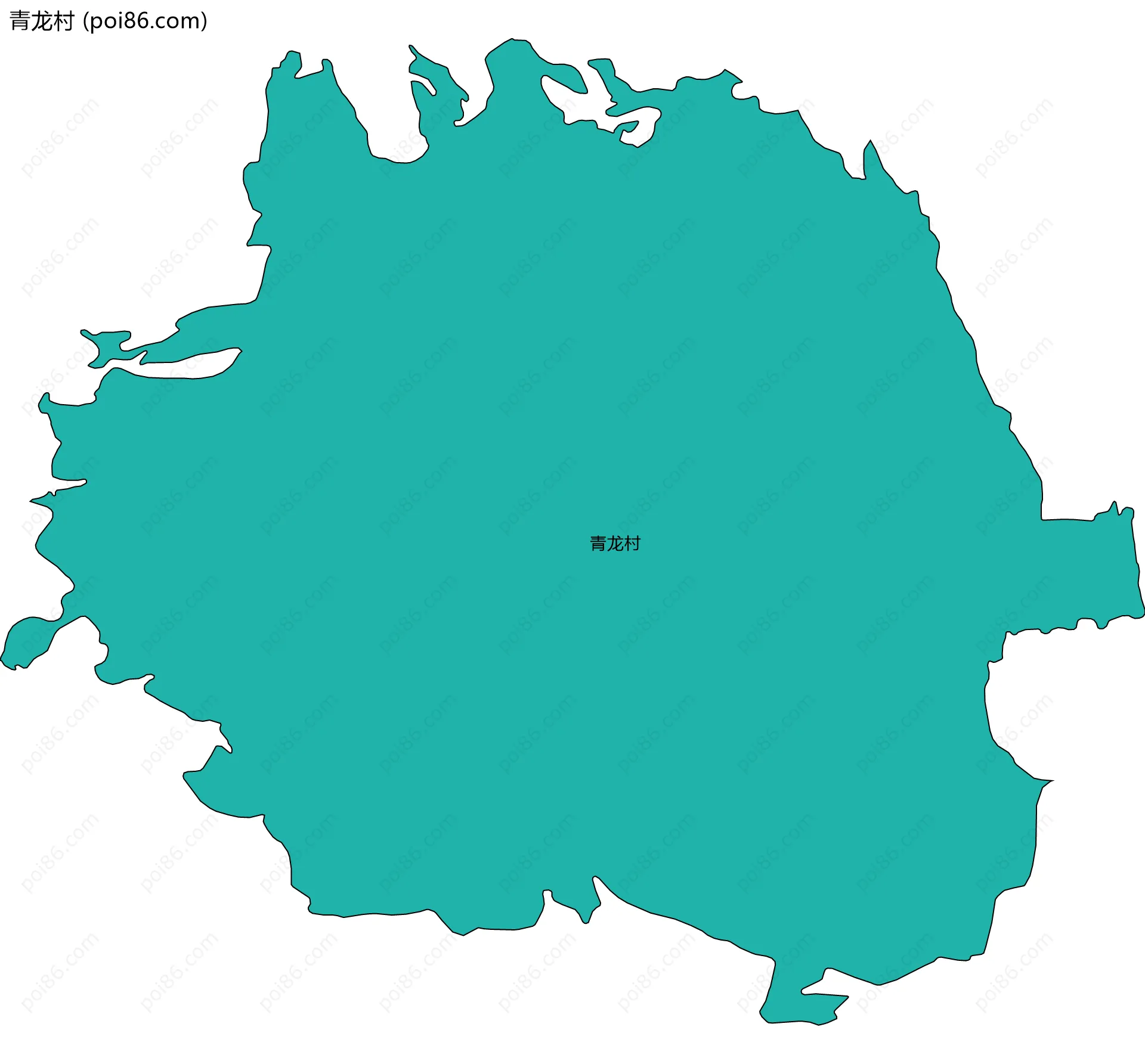 青龙村边界地图