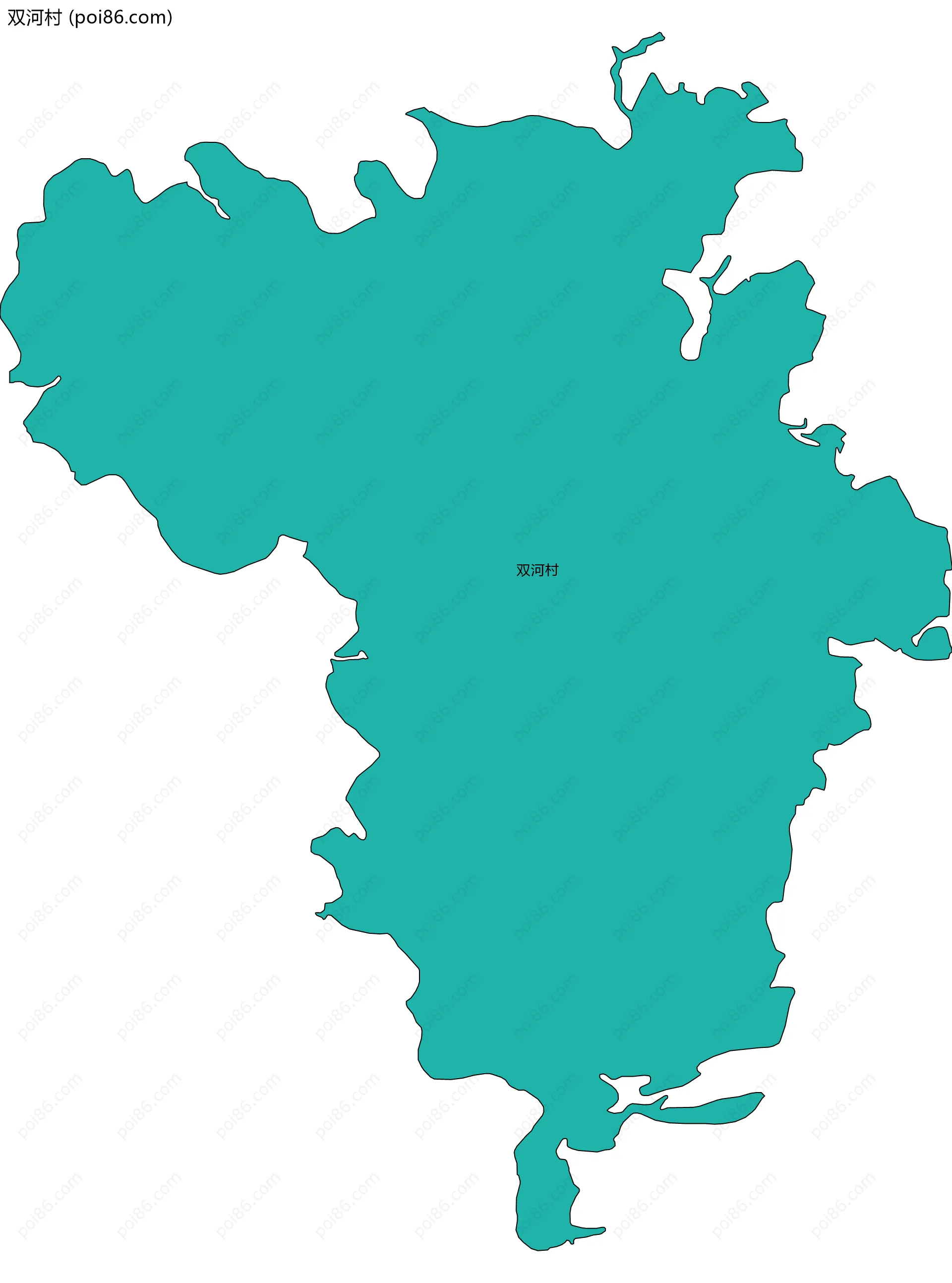 双河村边界地图