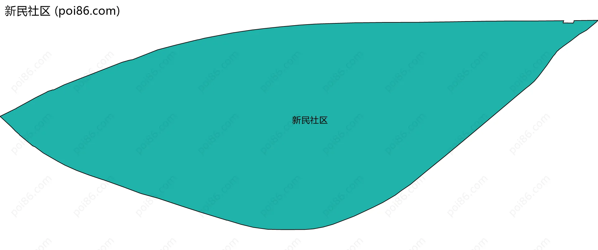 新民社区边界地图