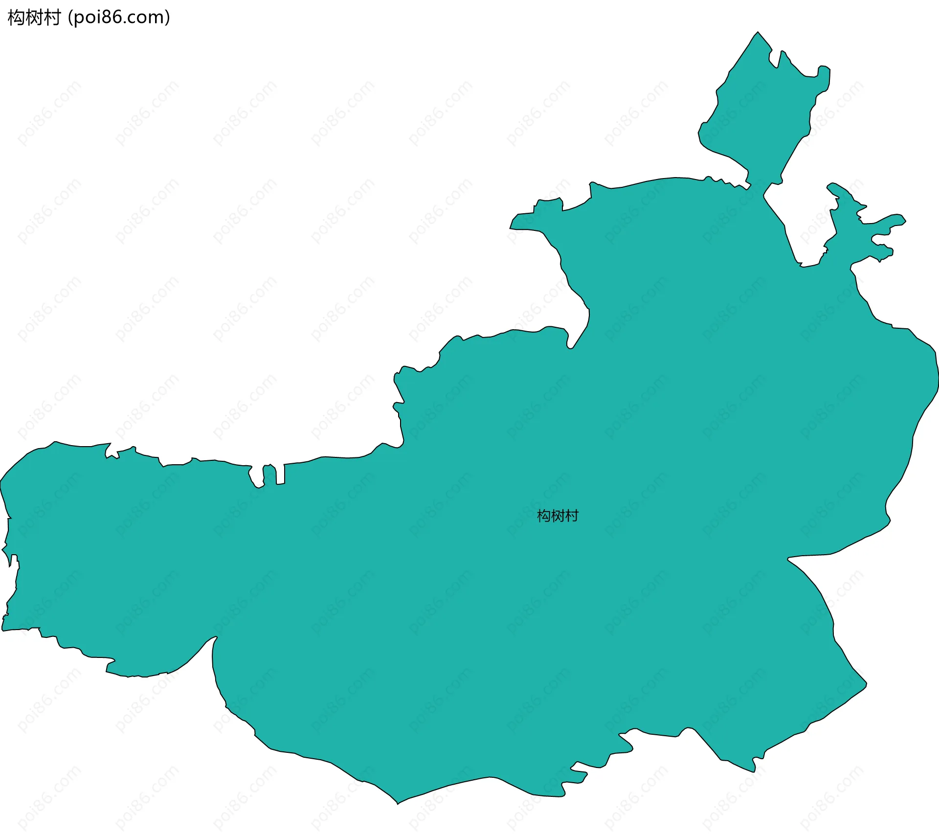 构树村边界地图