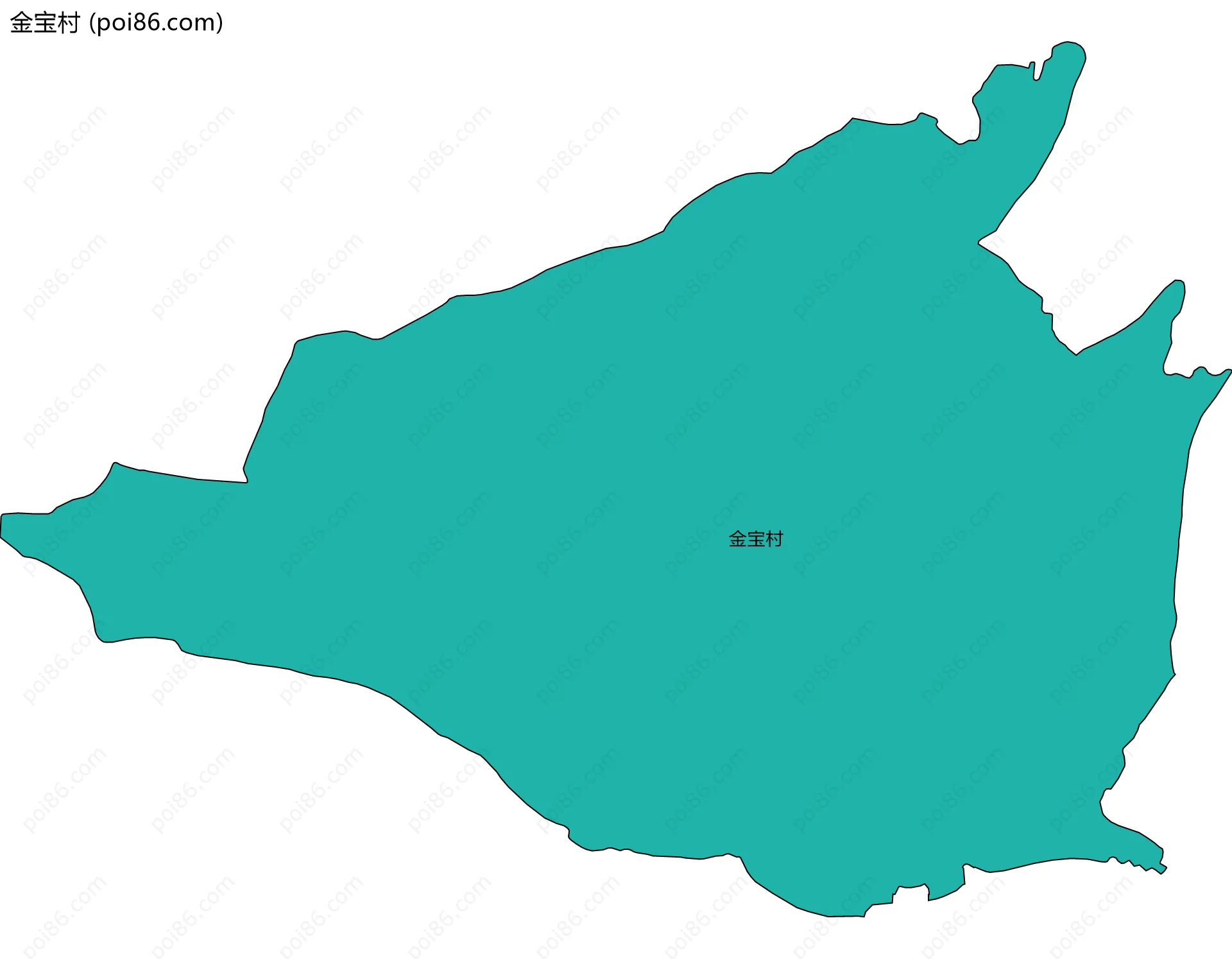 金宝村边界地图