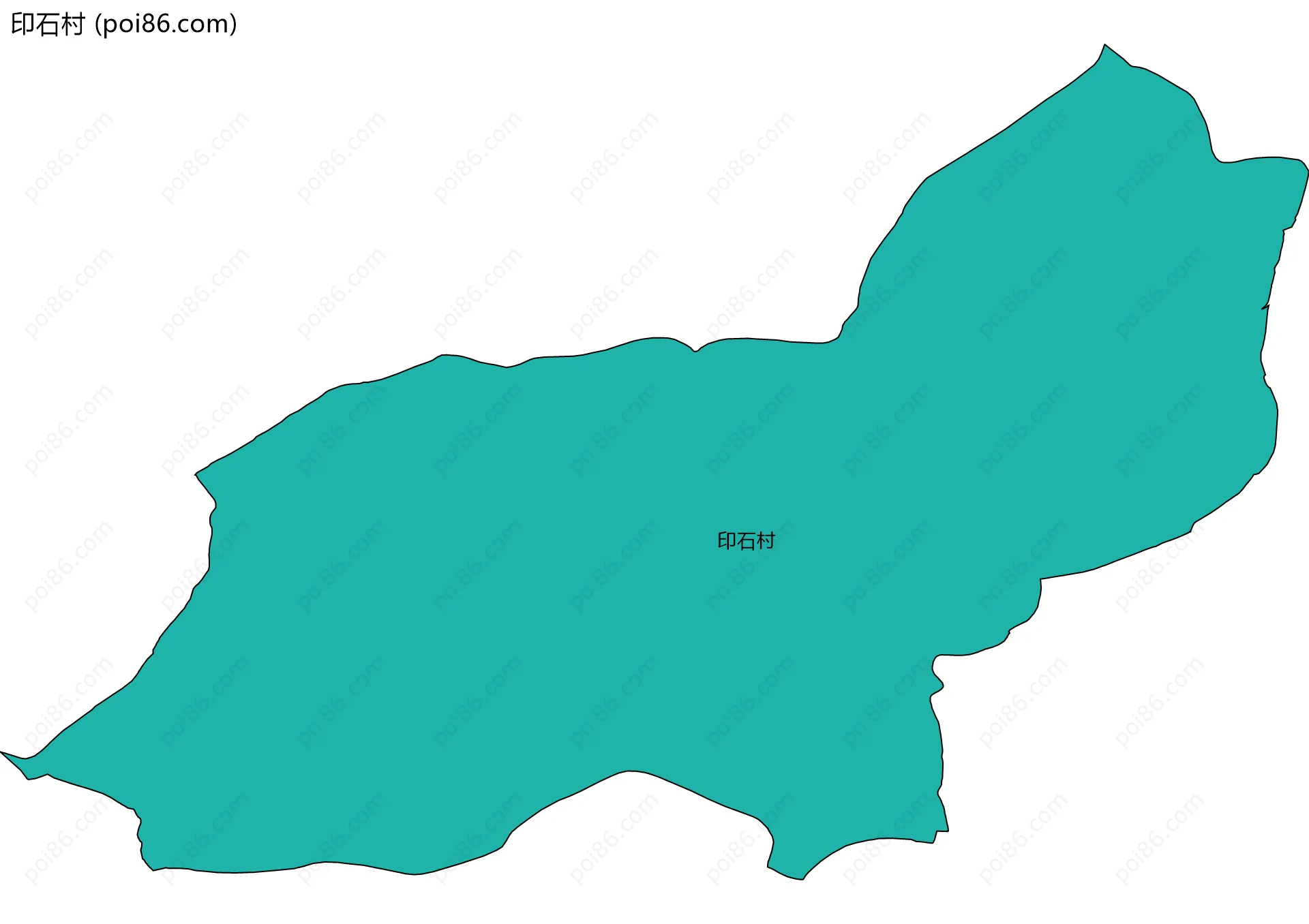 印石村边界地图