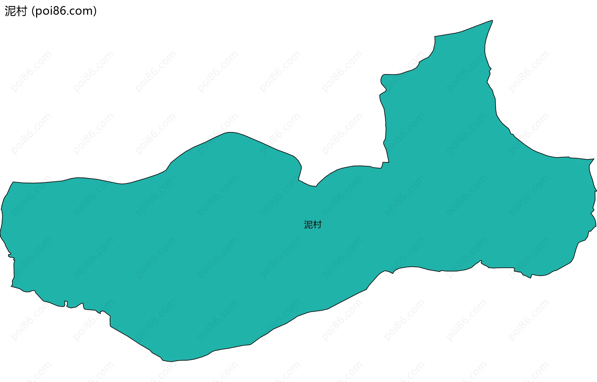 泥村边界地图