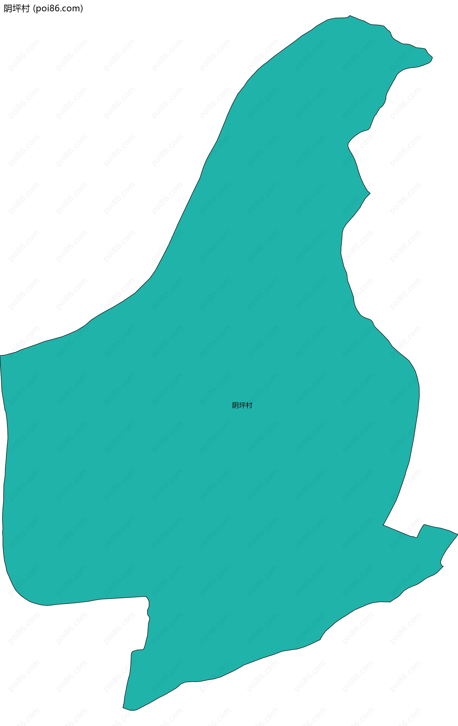 阴坪村边界地图