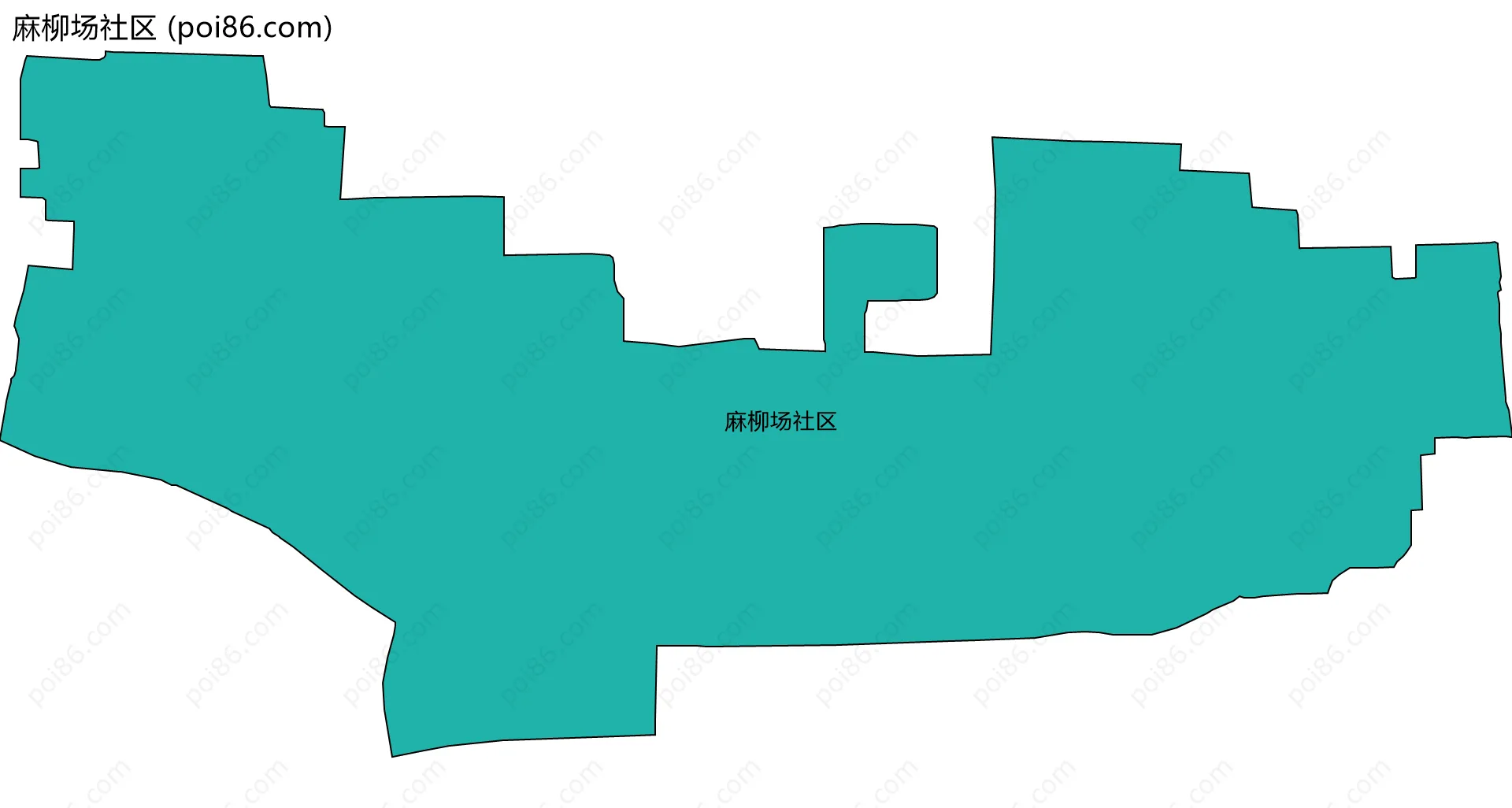 麻柳场社区边界地图