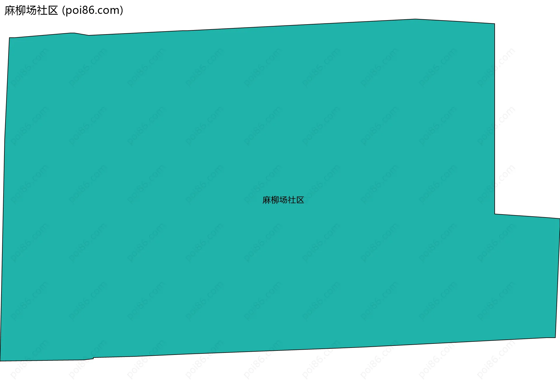 麻柳场社区边界地图