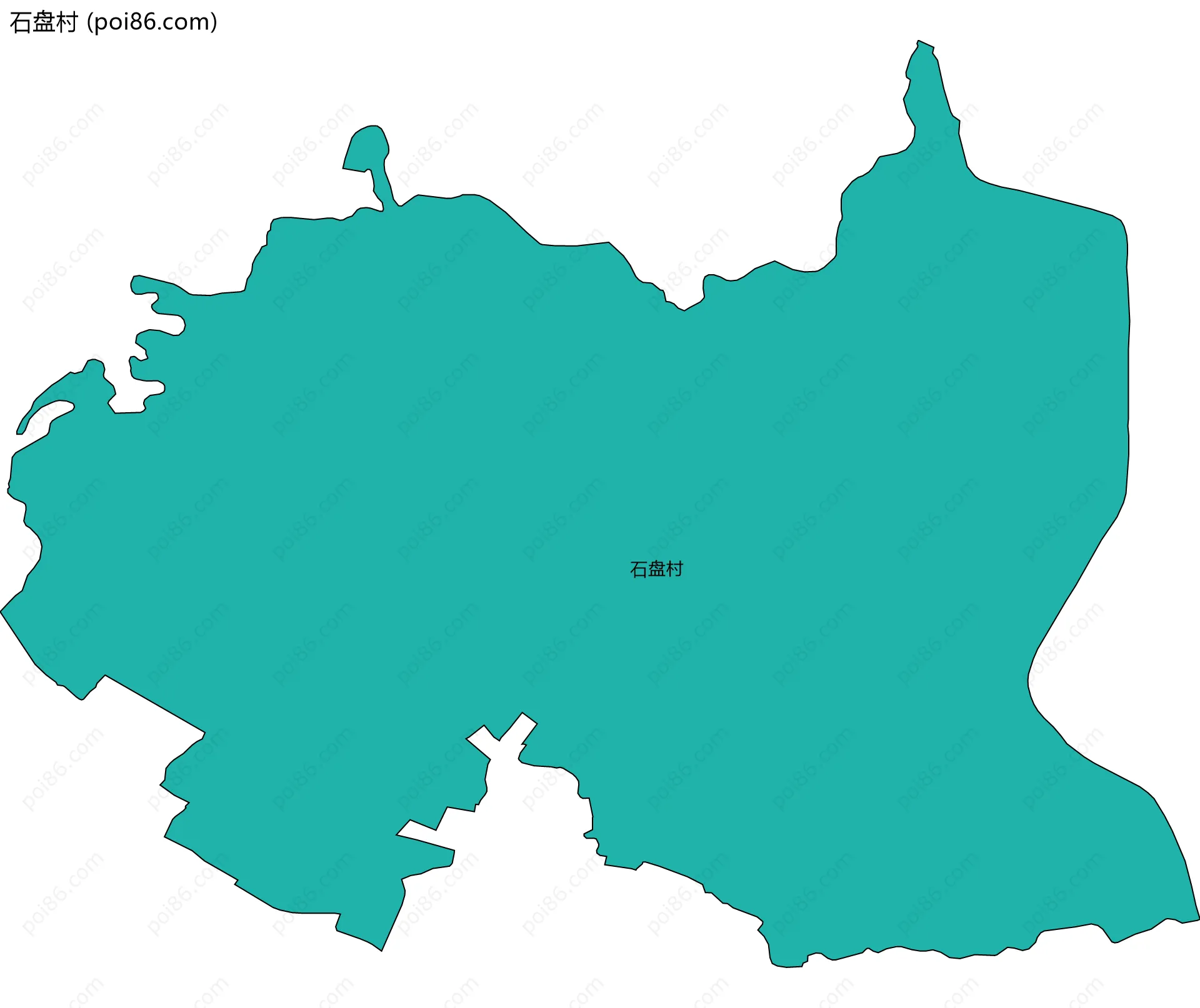 石盘村边界地图
