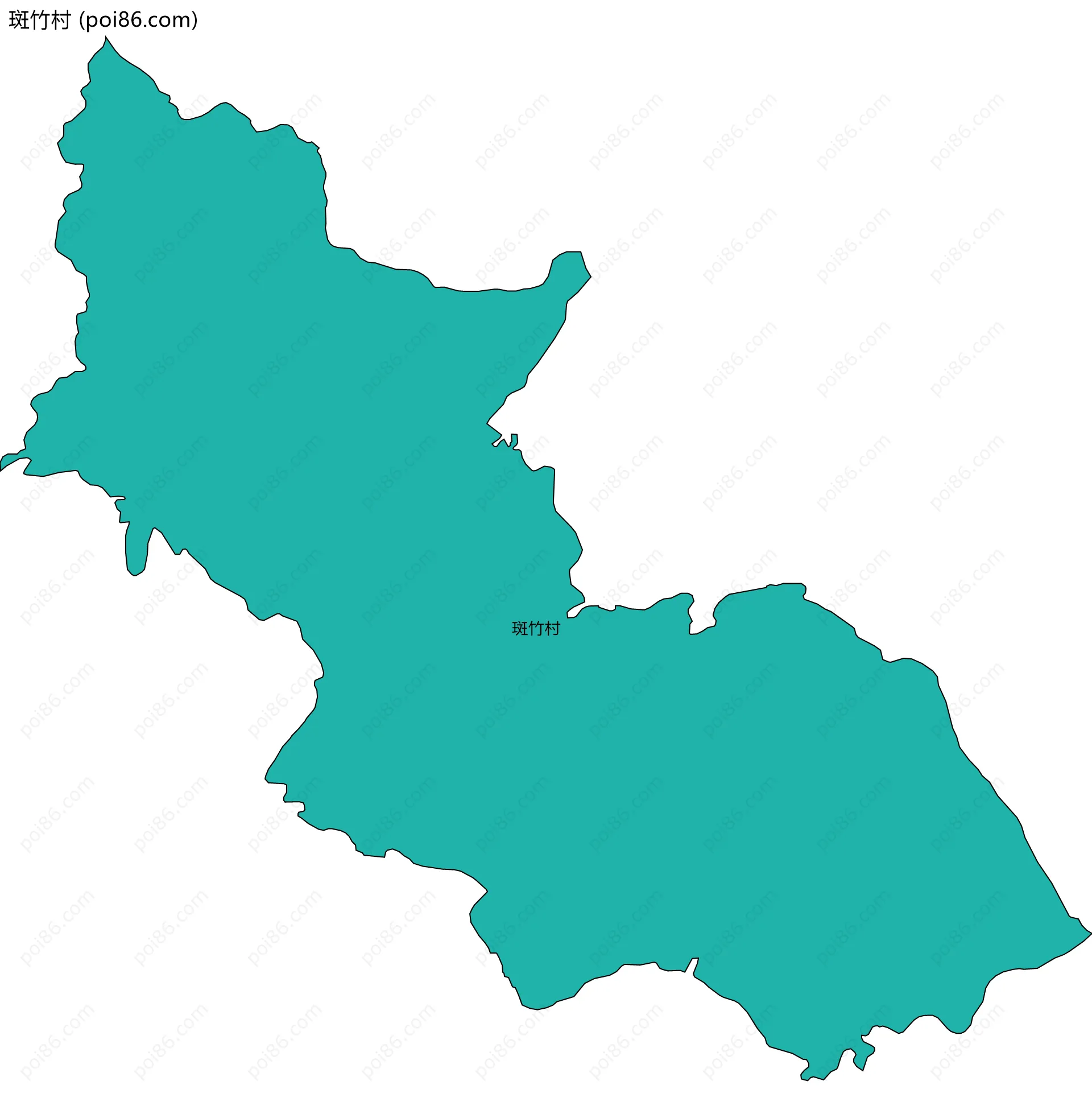 斑竹村边界地图